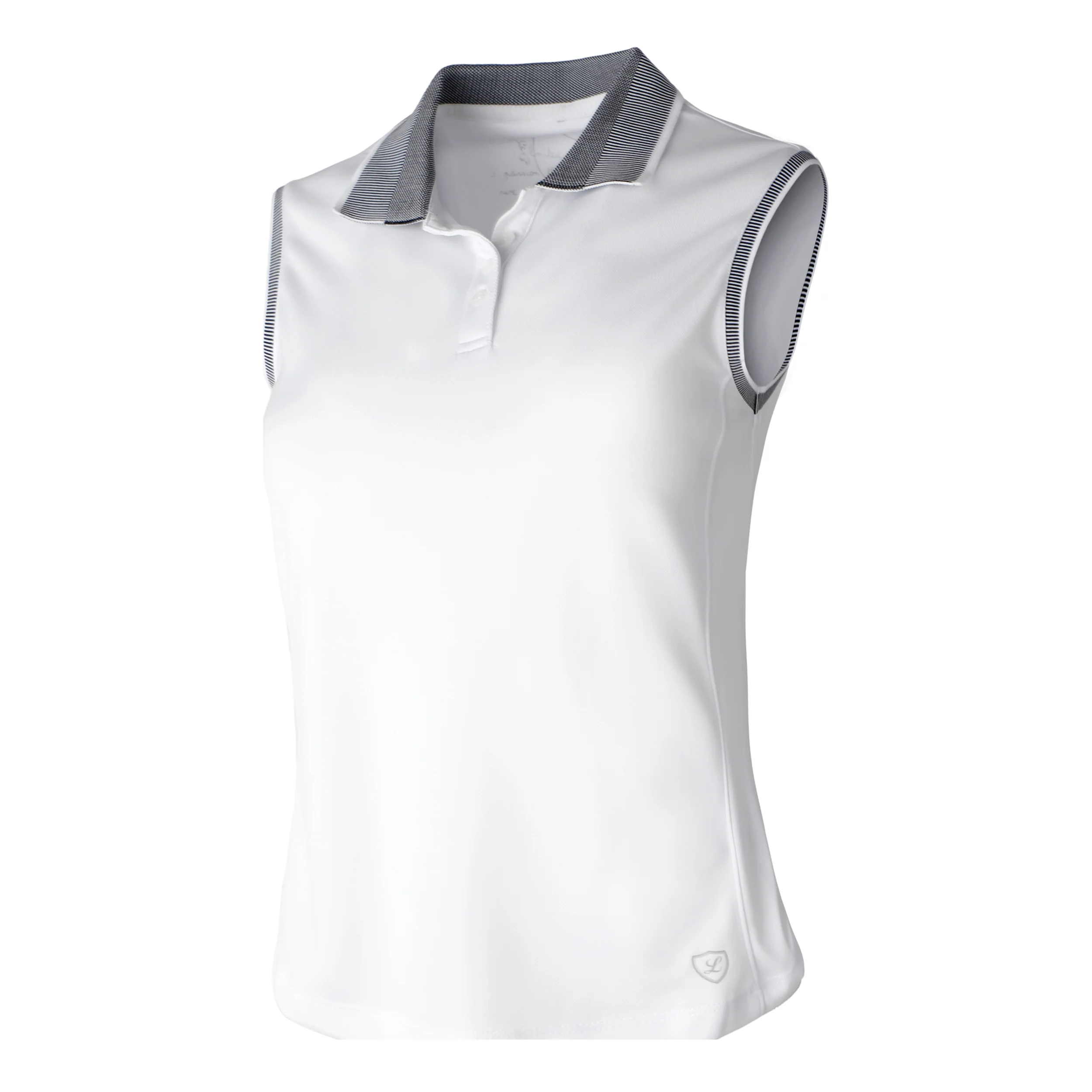 American Alva Polo Damen - weiß, grau