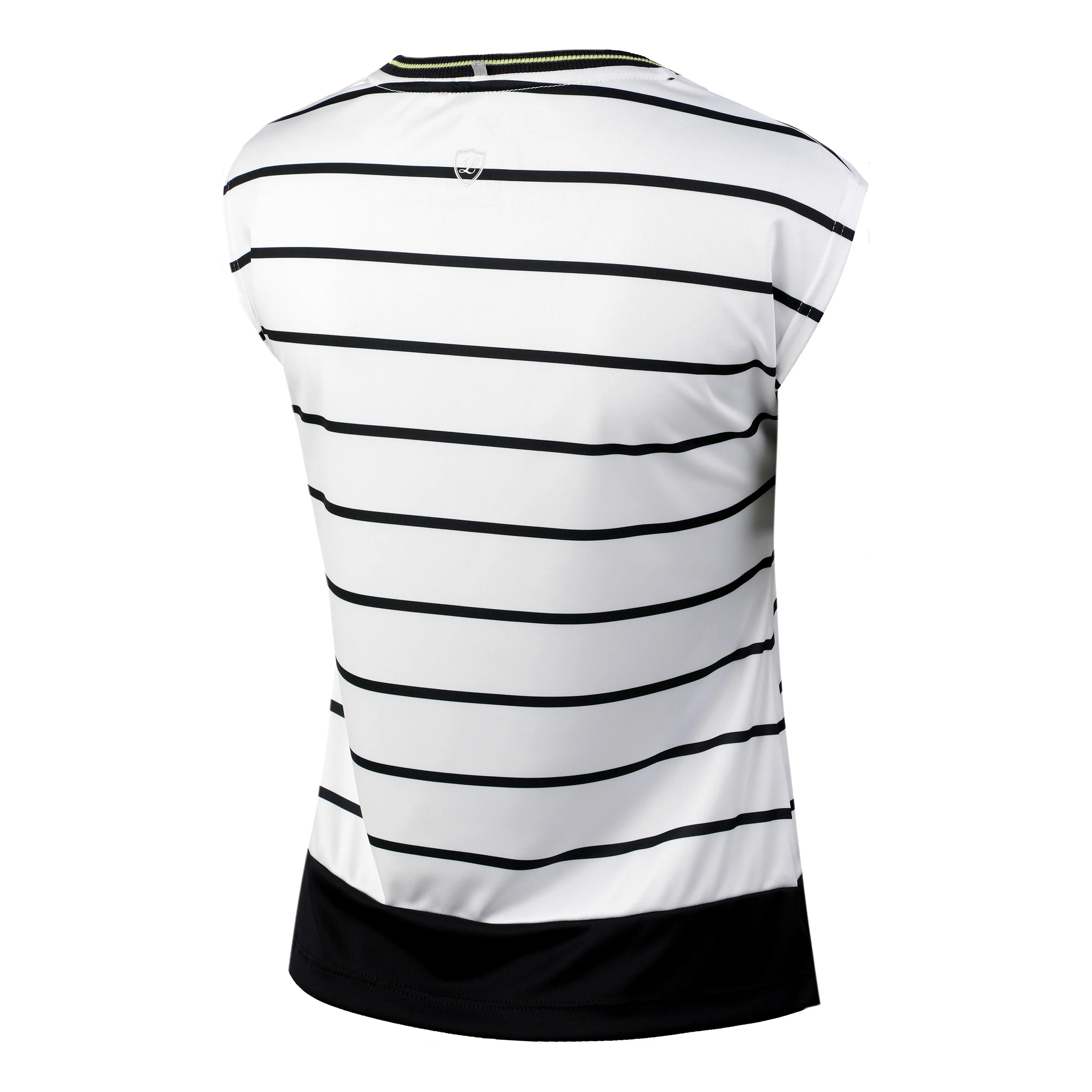 Capsleeve Sports T-Shirt Damen - weiß, blau - Image 2