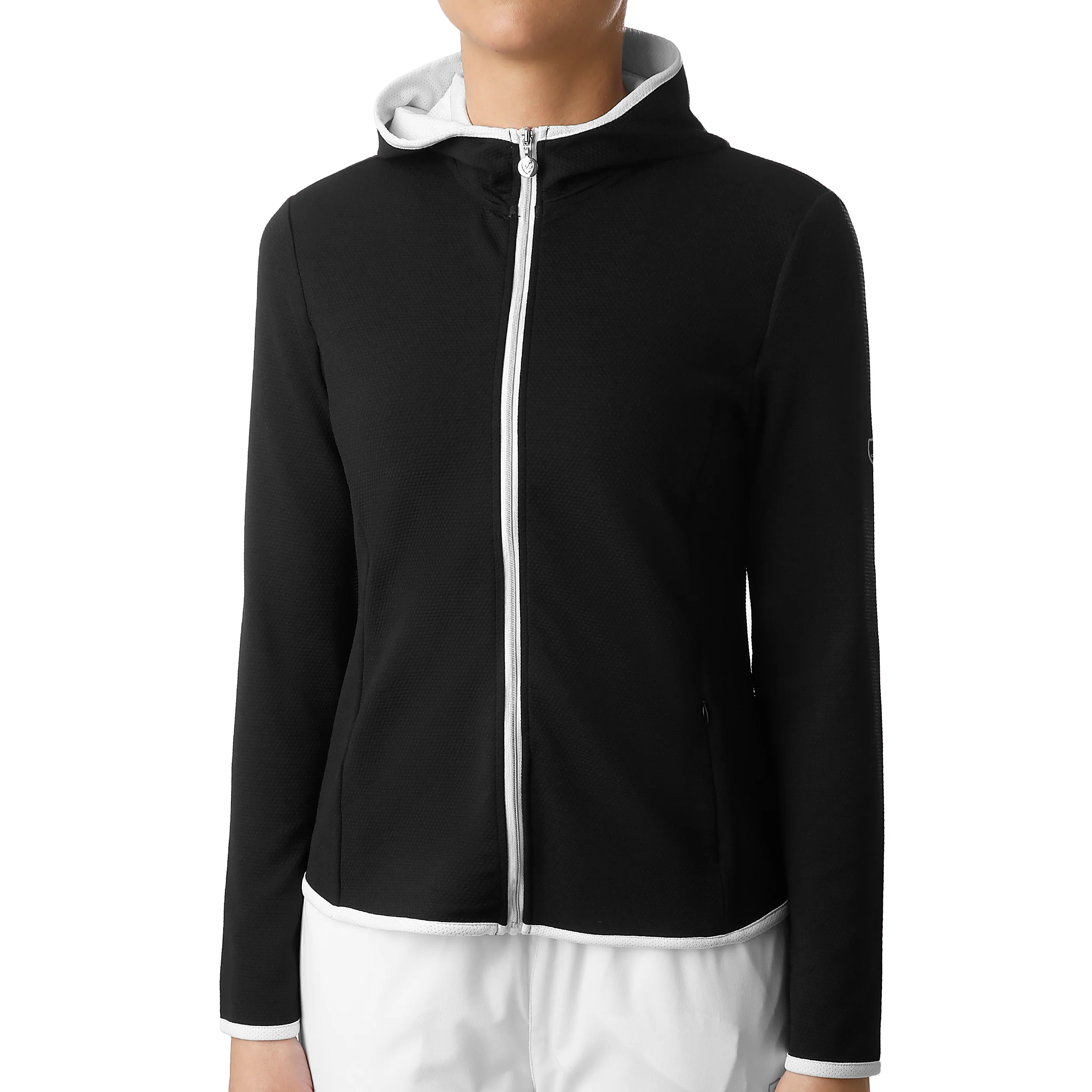 Jani Trainingsjacke Damen - schwarz, weiß - Image 3