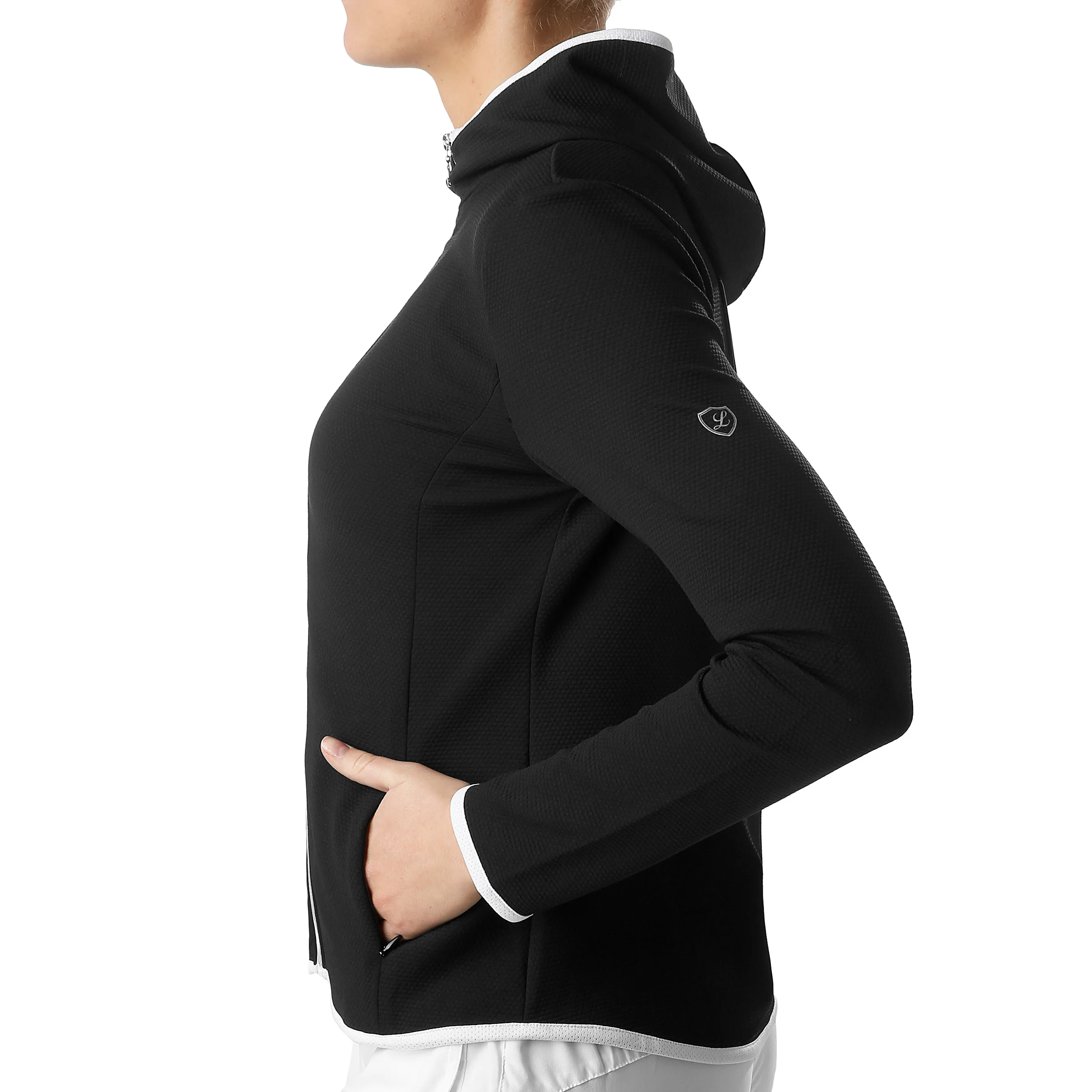 Jani Trainingsjacke Damen - schwarz, weiß - Image 4
