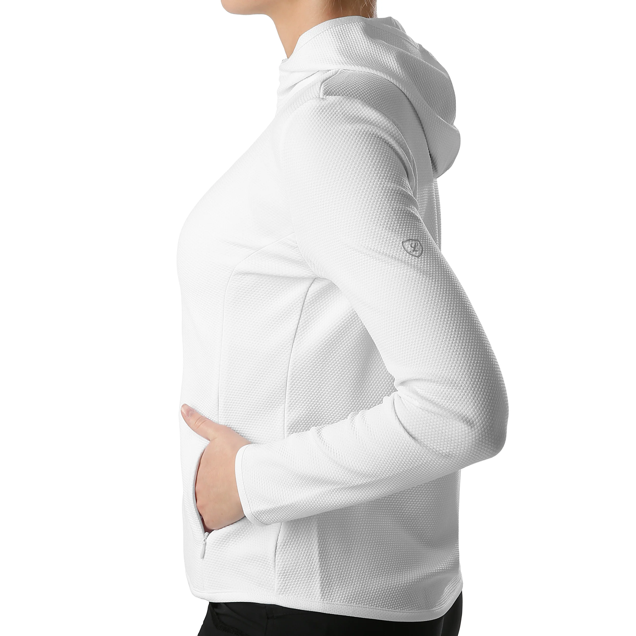 Jani Trainingsjacke Damen - weiß, schwarz - Image 4