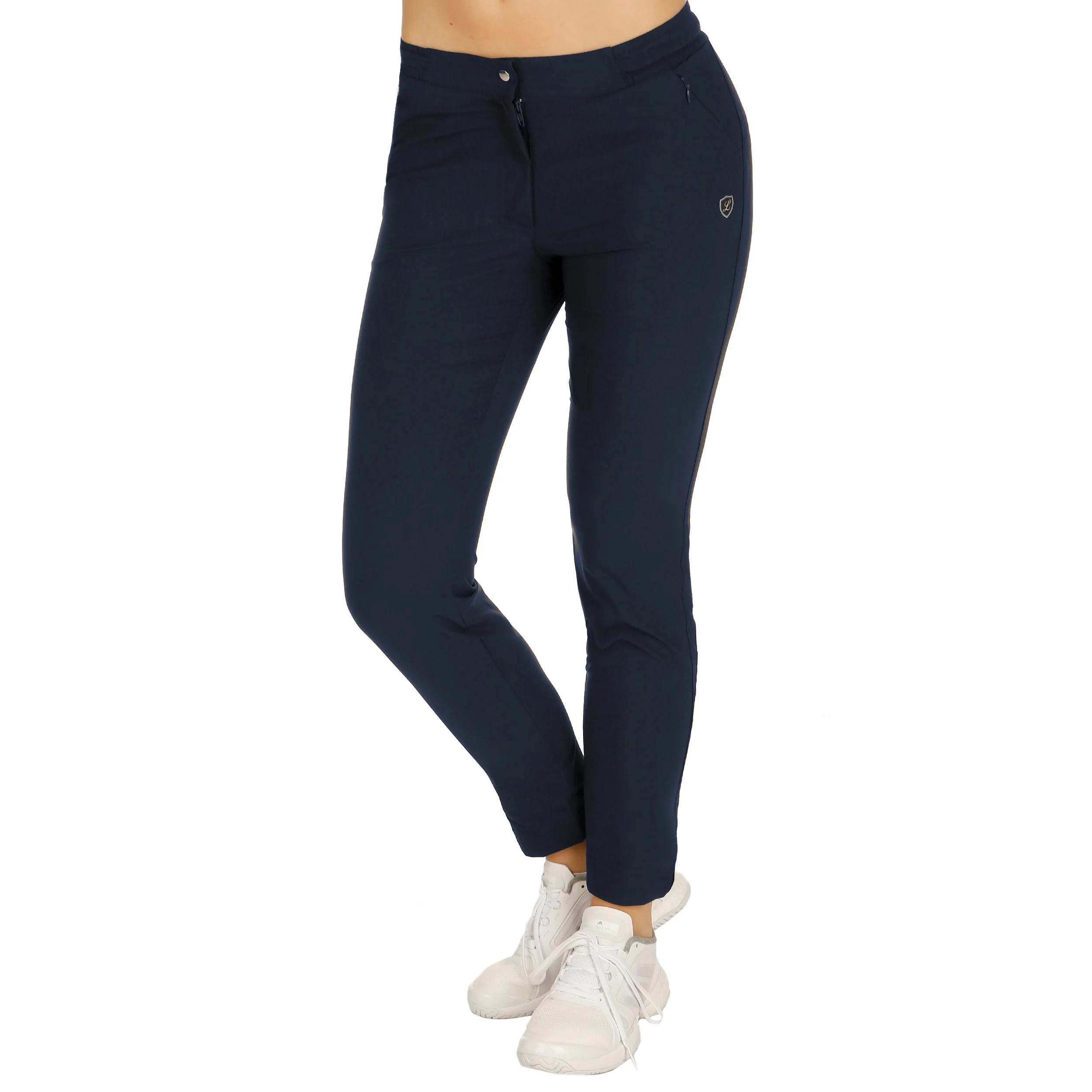 Lilly Trainingshose Damen - dunkelblau, silber