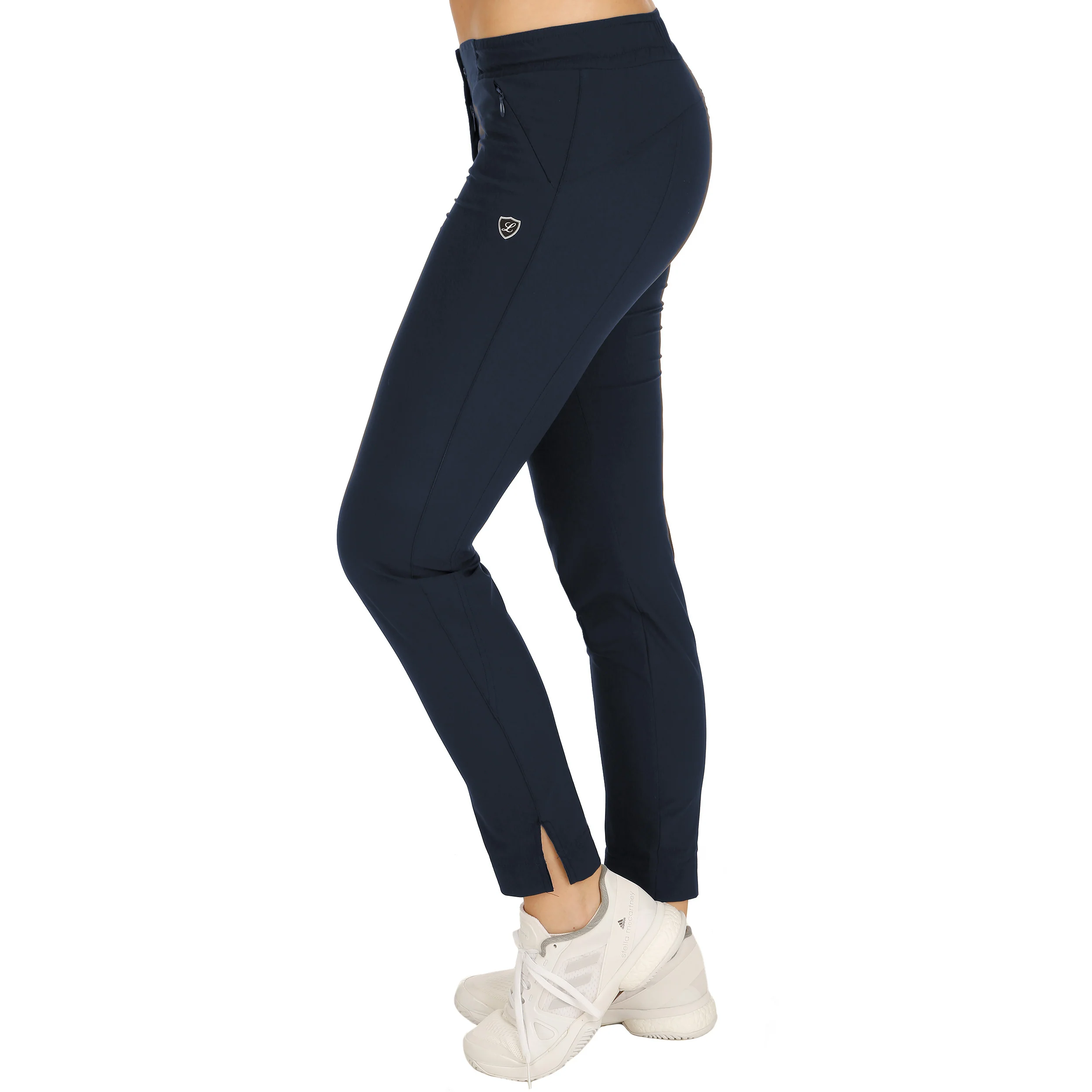 Lilly Trainingshose Damen - dunkelblau, silber - Image 3