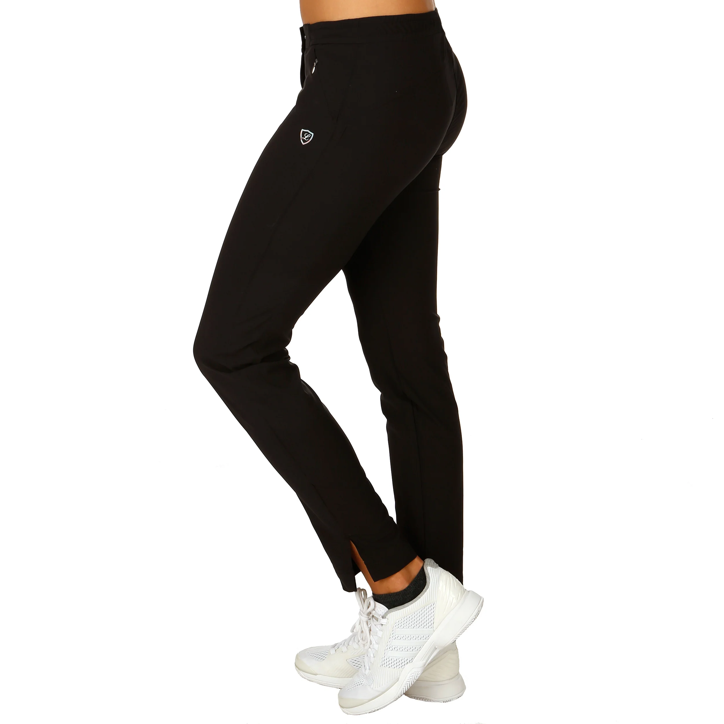 Lilly Trainingshose Damen - schwarz, silber - Image 3