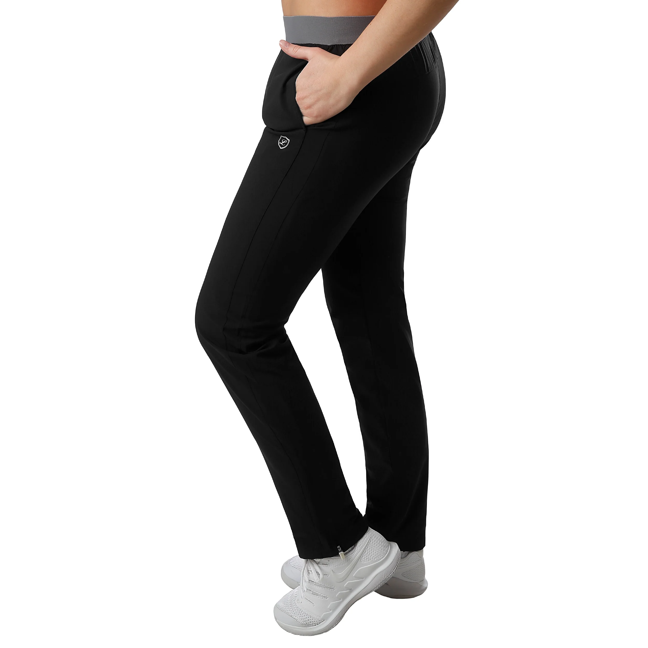 Pia Trainingshose Damen - schwarz, grau - Image 4