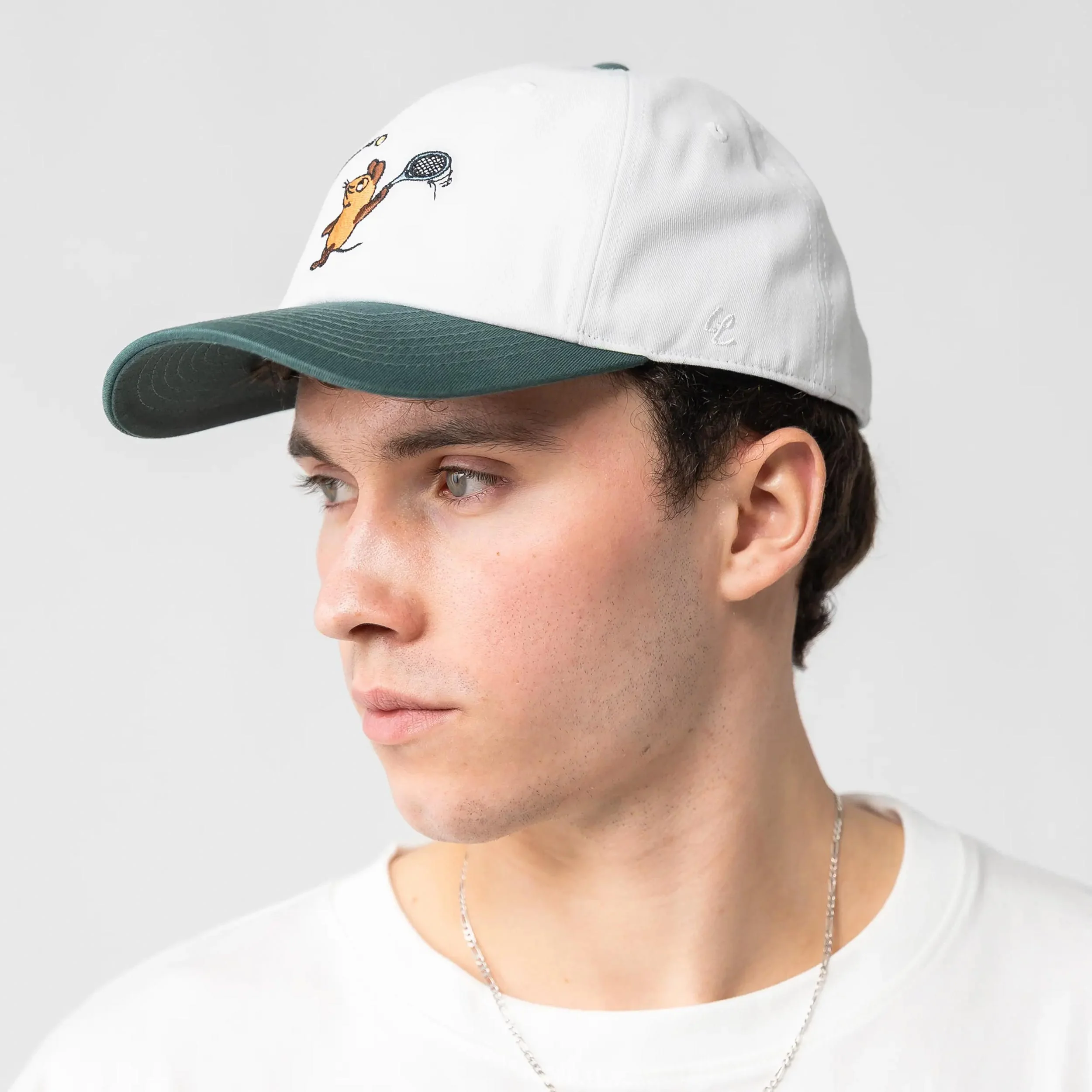 Maus Tennis – '09 Polo Cap Unisex - weiß, grün - Image 6