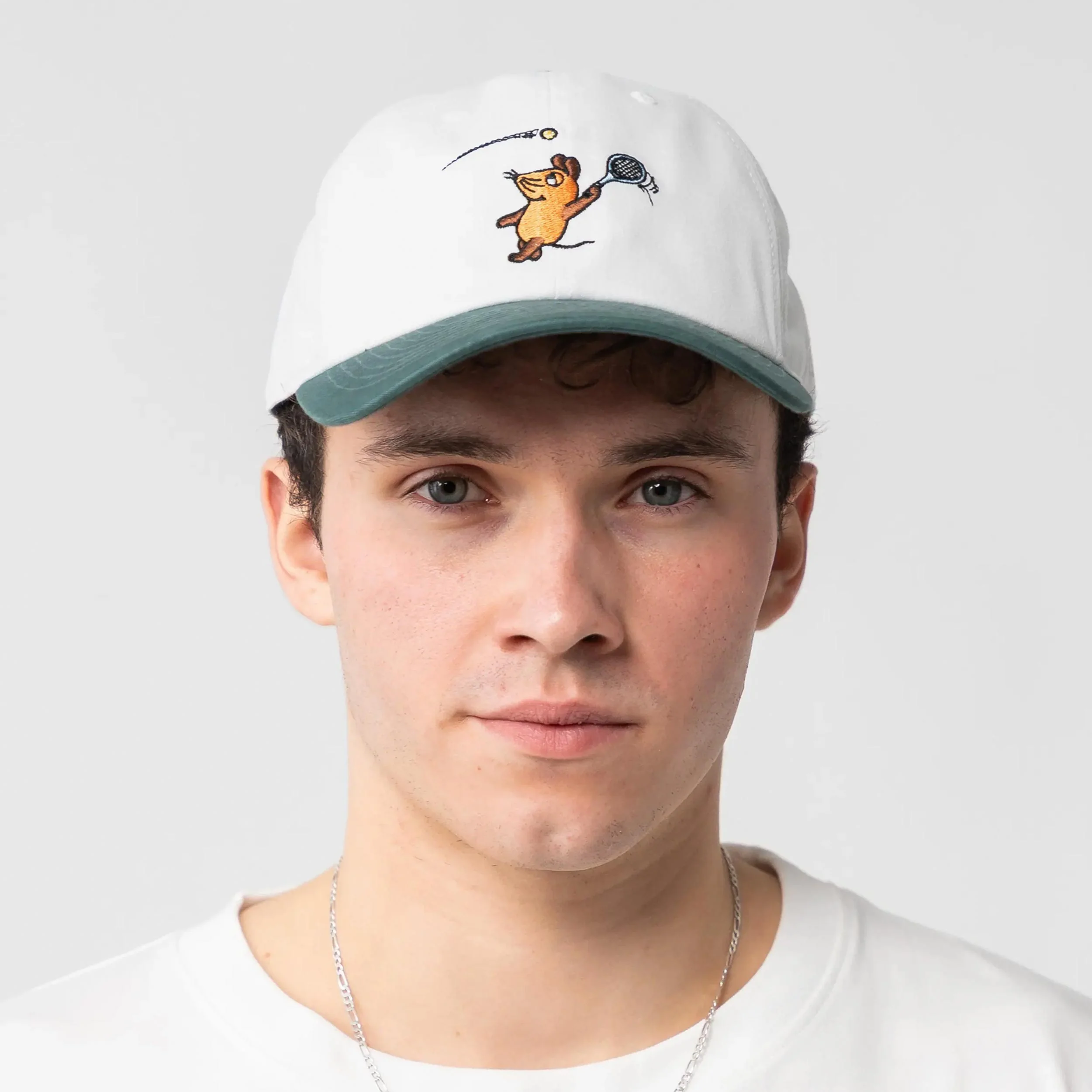 Maus Tennis – '09 Polo Cap Unisex - weiß, grün - Image 8