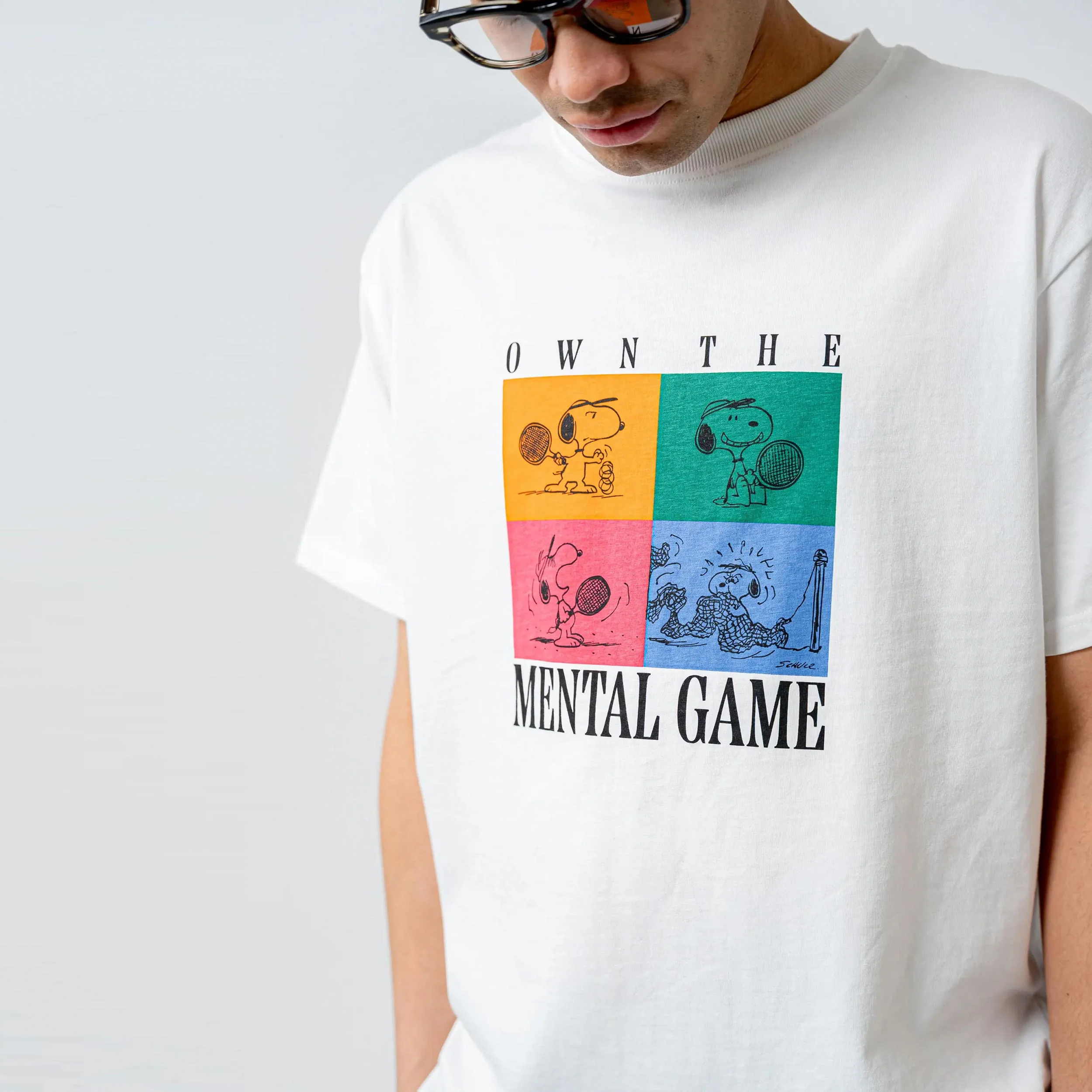 Snoopy Mental Game – '89 Band T-Shirt Unisex - weiß - Image 3