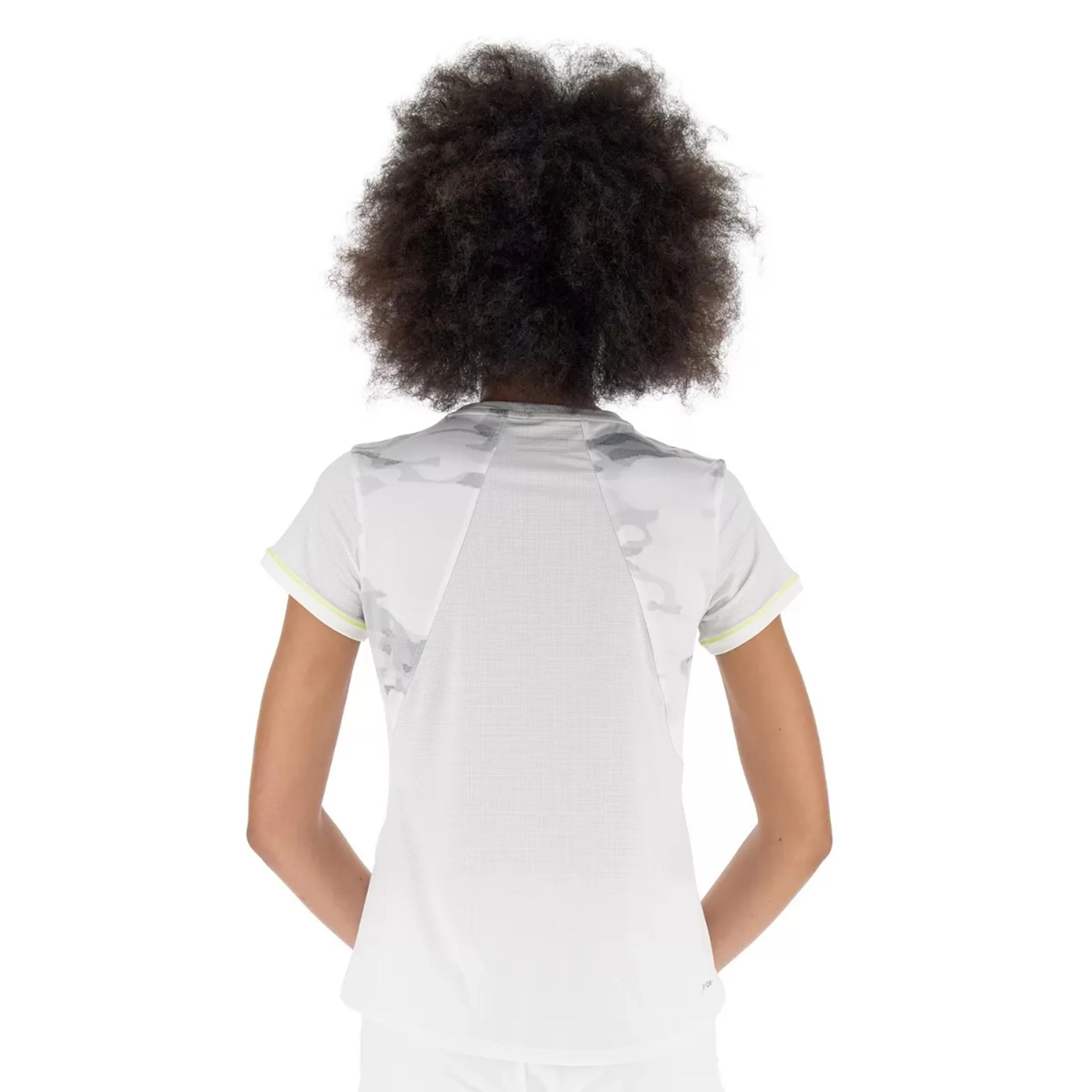 Tech T-Shirt Damen-Weiß,Grau - Image 7