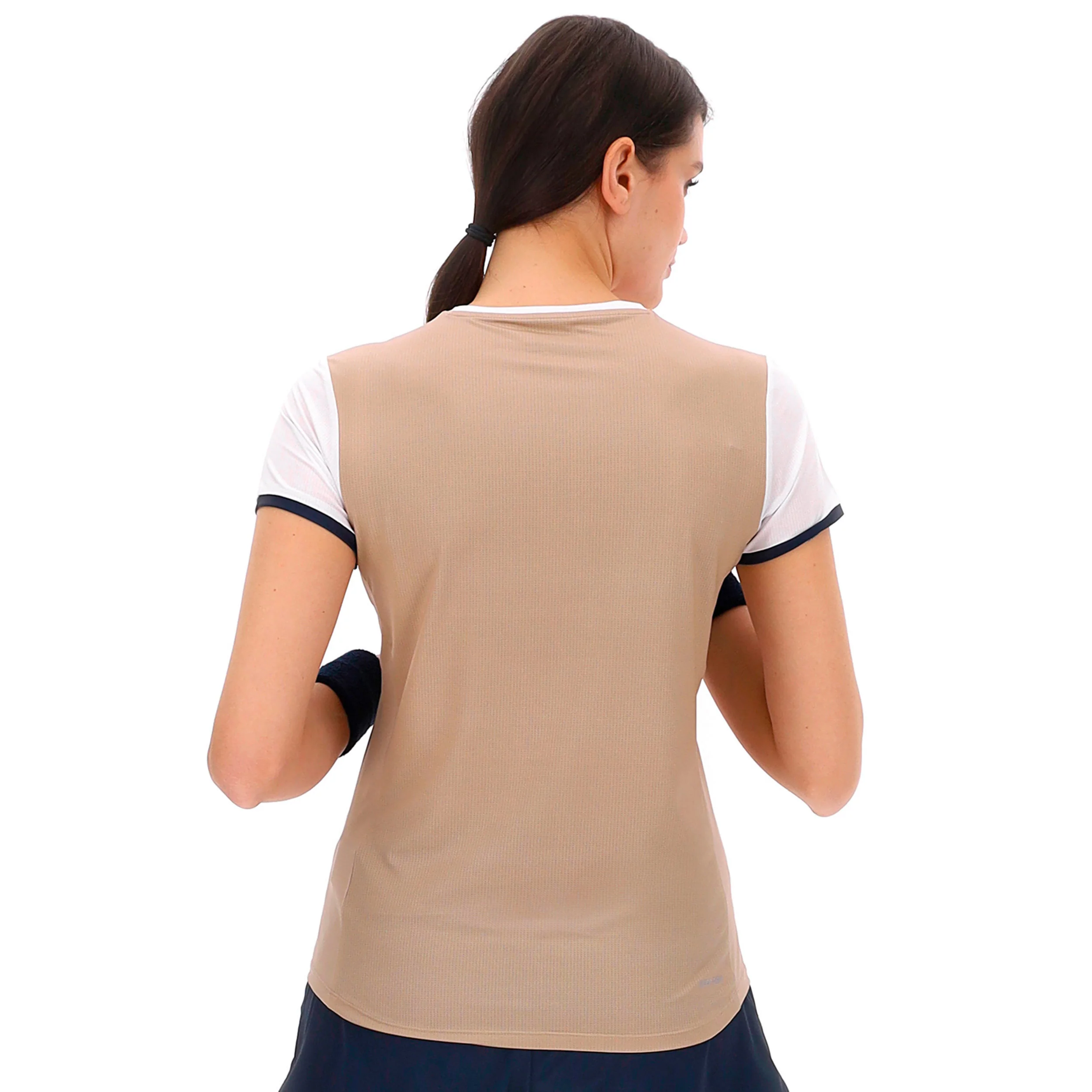 Tech V T-Shirt Damen-Beige - Image 2