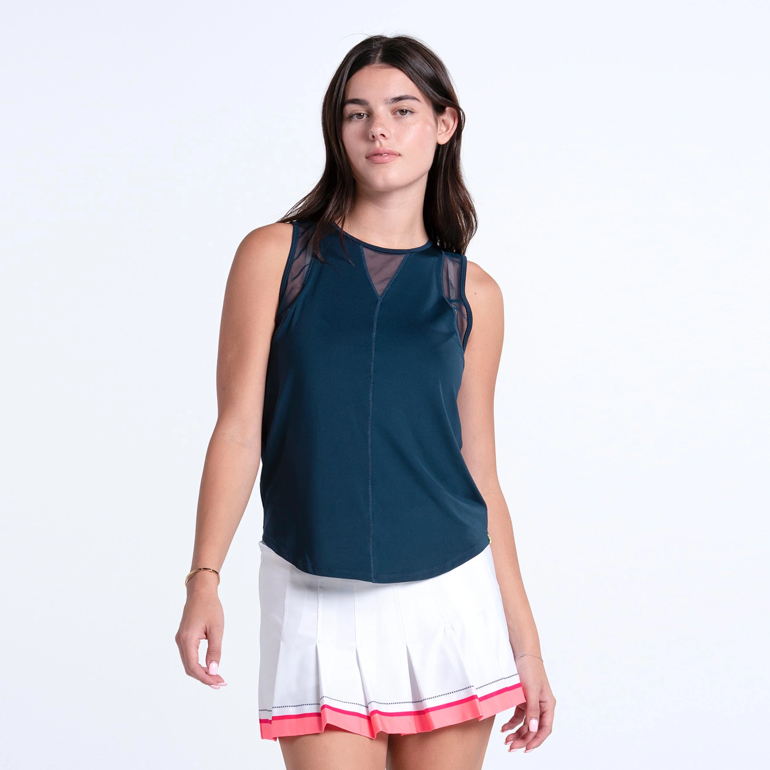 Glow Set Pleat Rock Damen - weiß, pink - Image 6