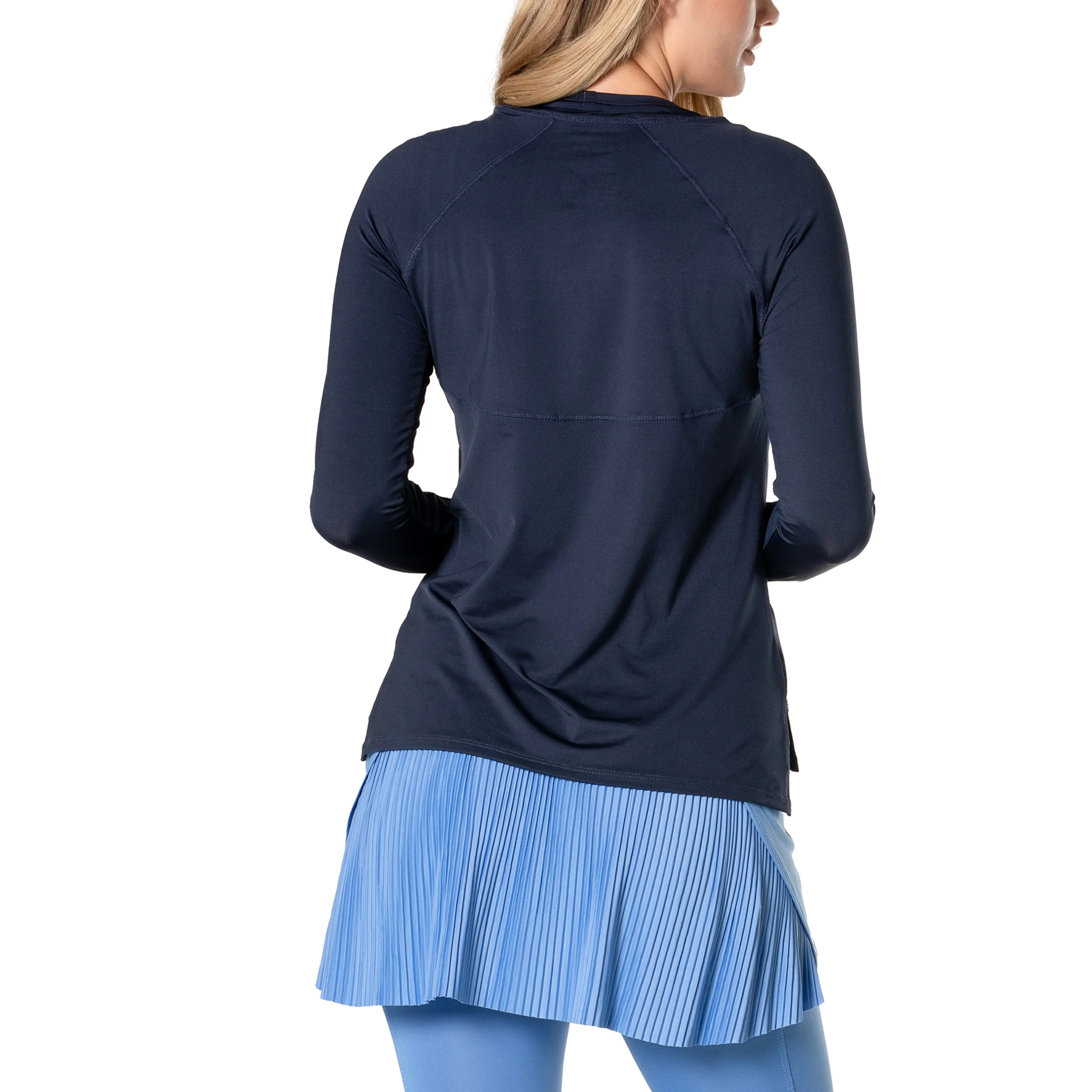 High Low Breezy Longsleeve Damen - dunkelblau, - Image 6