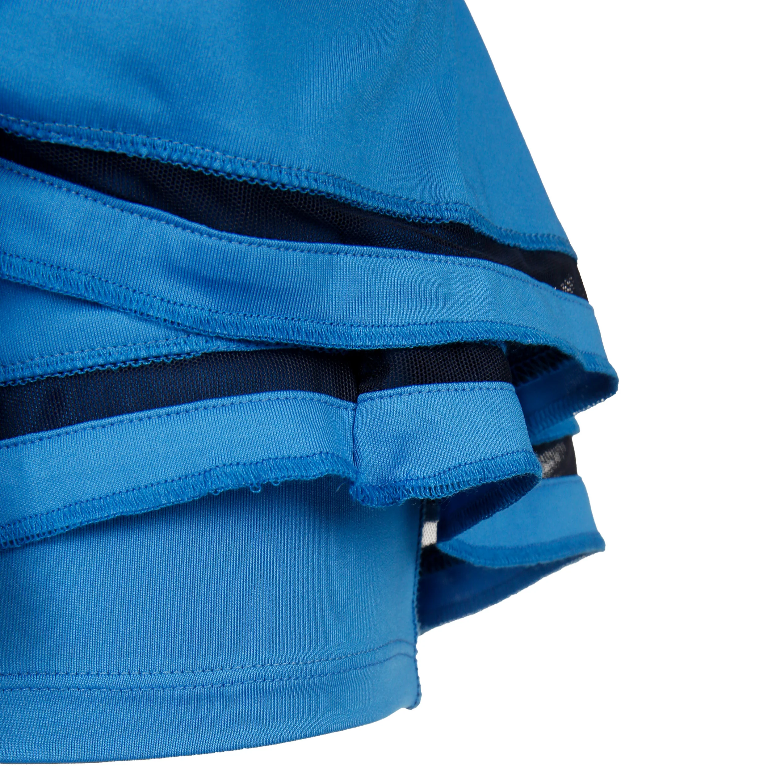 Long Pleat Tier Rock Damen-Blau,Schwarz - Image 3