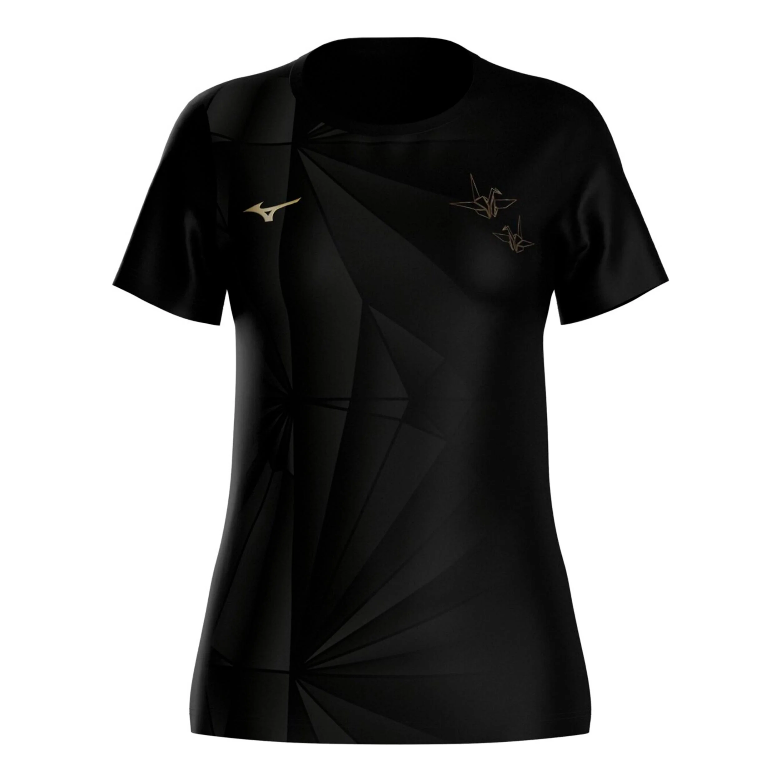 Active DryAeroFlow Graphic Laufshirt Damen - schwarz, gold