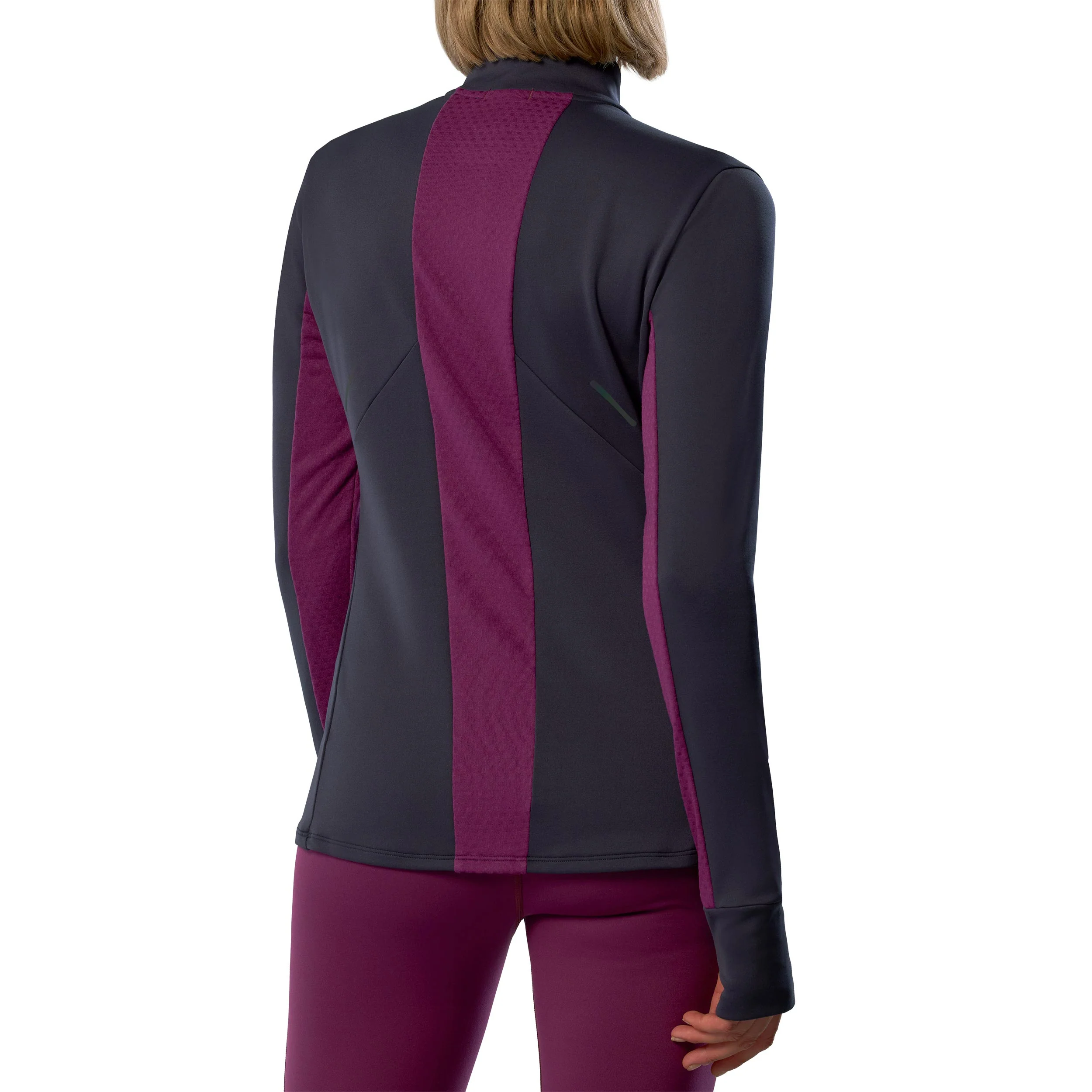 Active Warmalite Half Zip Laufshirt Damen-Blau - Image 7