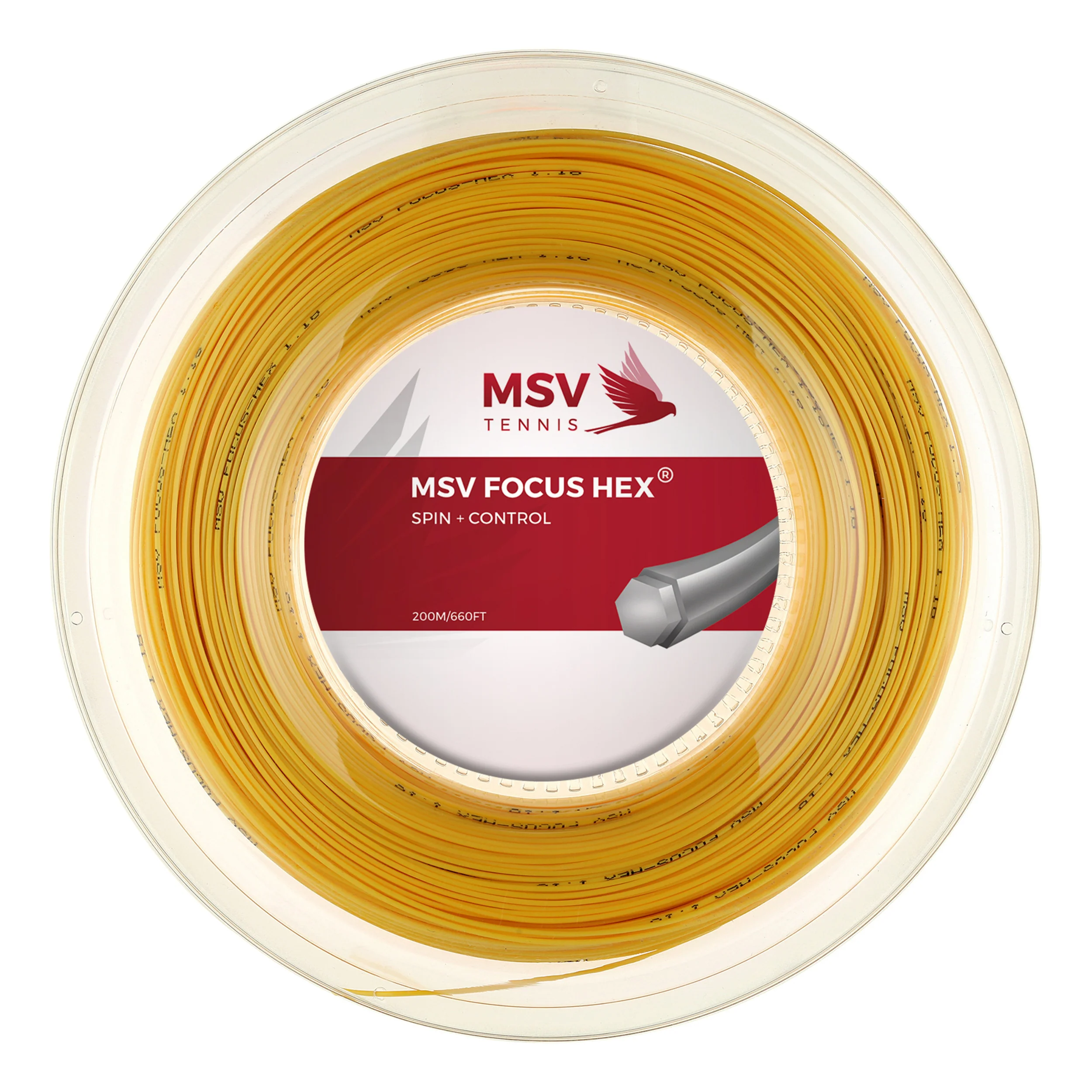 Focus-HEX Saitenrolle 200m-Gelb
