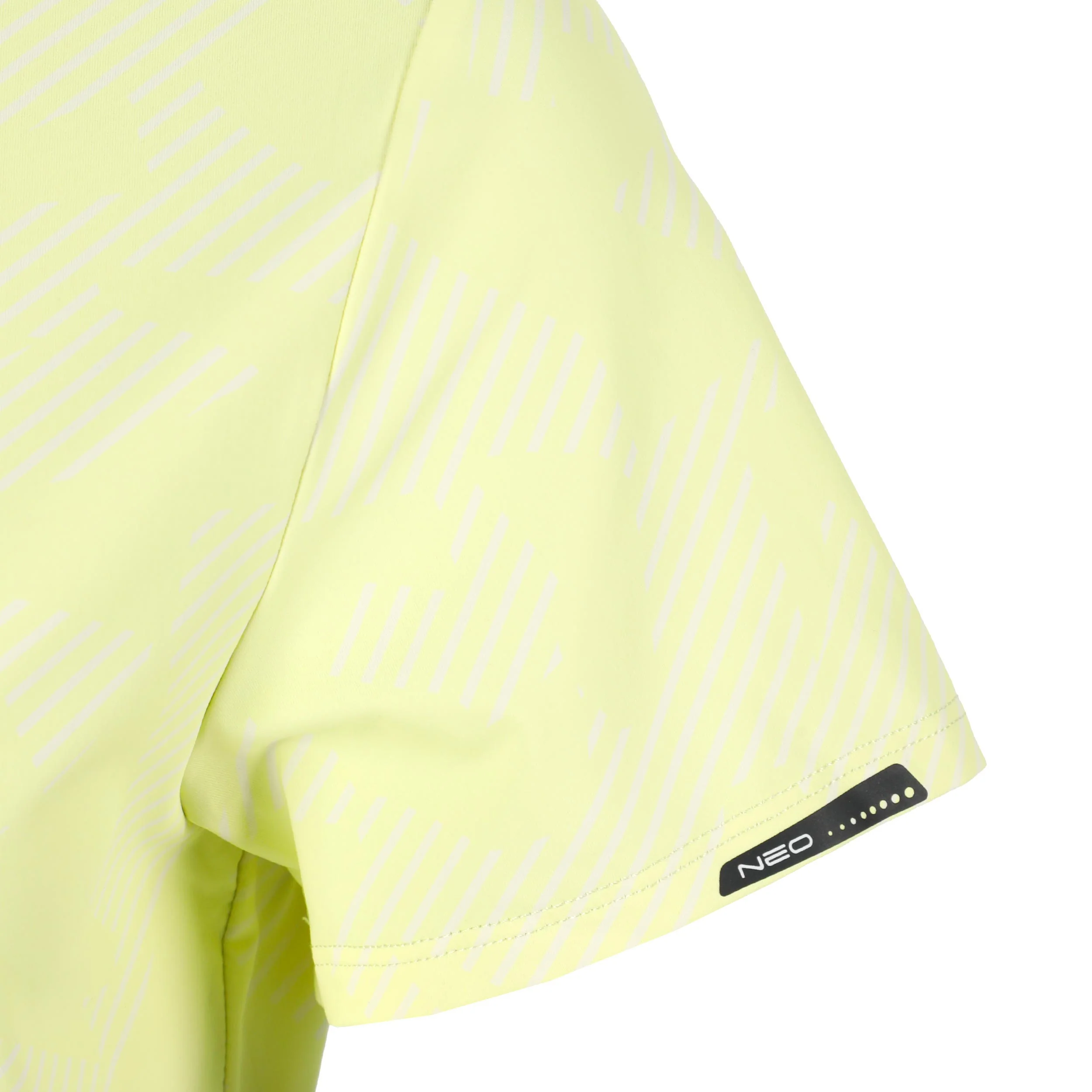 Feel the Vybe AOP Laufshirt Damen-limette - Image 3