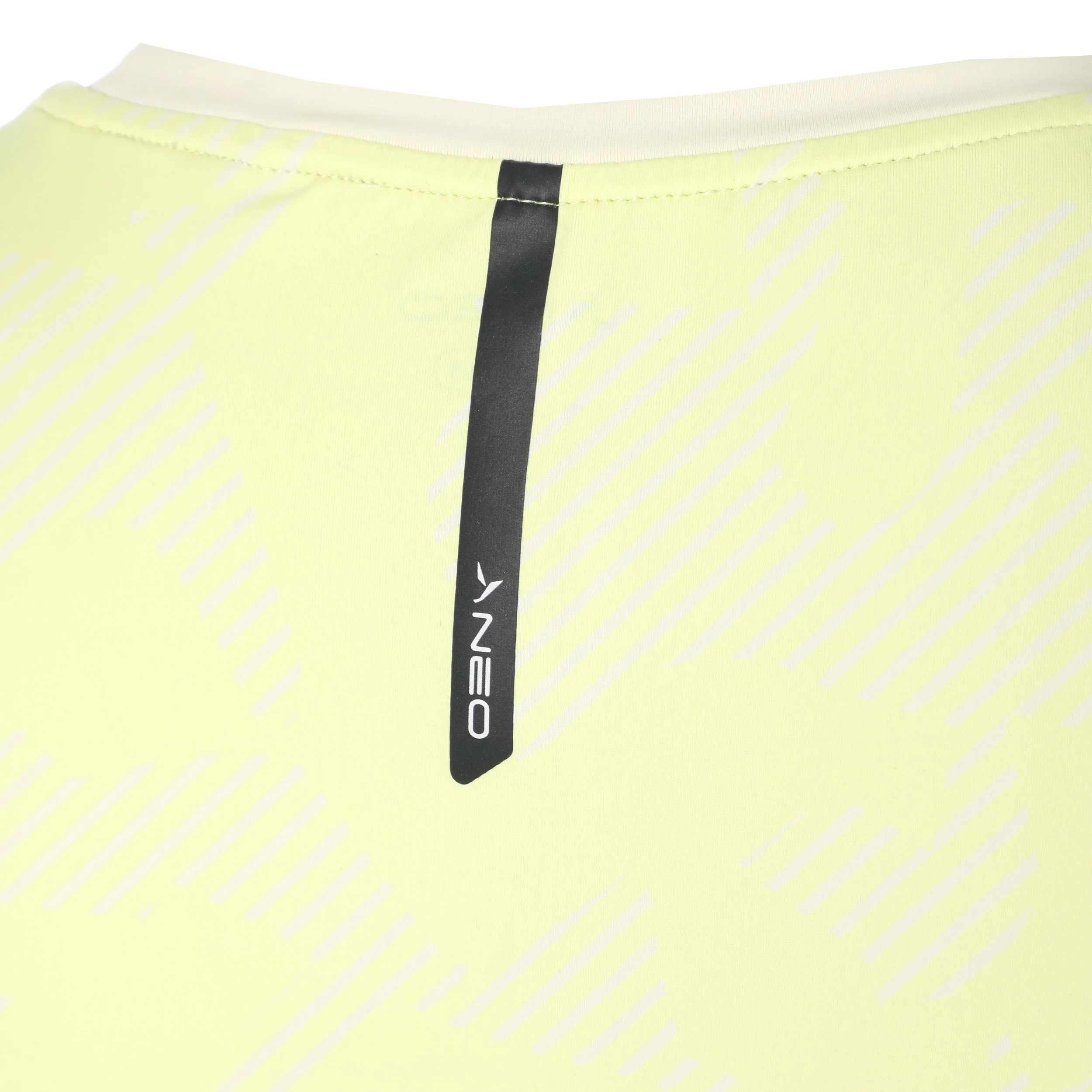 Feel the Vybe AOP Laufshirt Damen-limette - Image 4