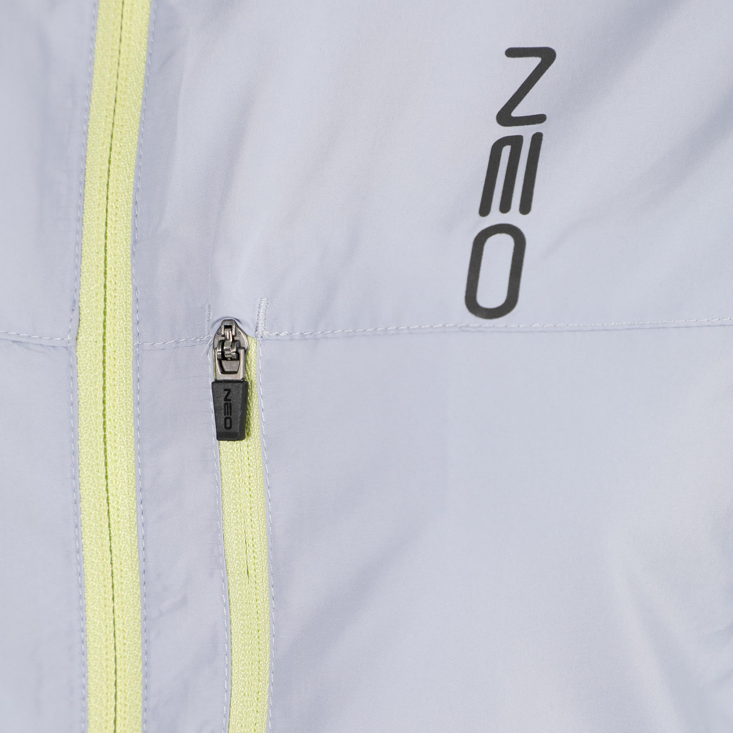 Feel the Vybe Fly Laufjacke Damen-blaugrau, limette - Image 3