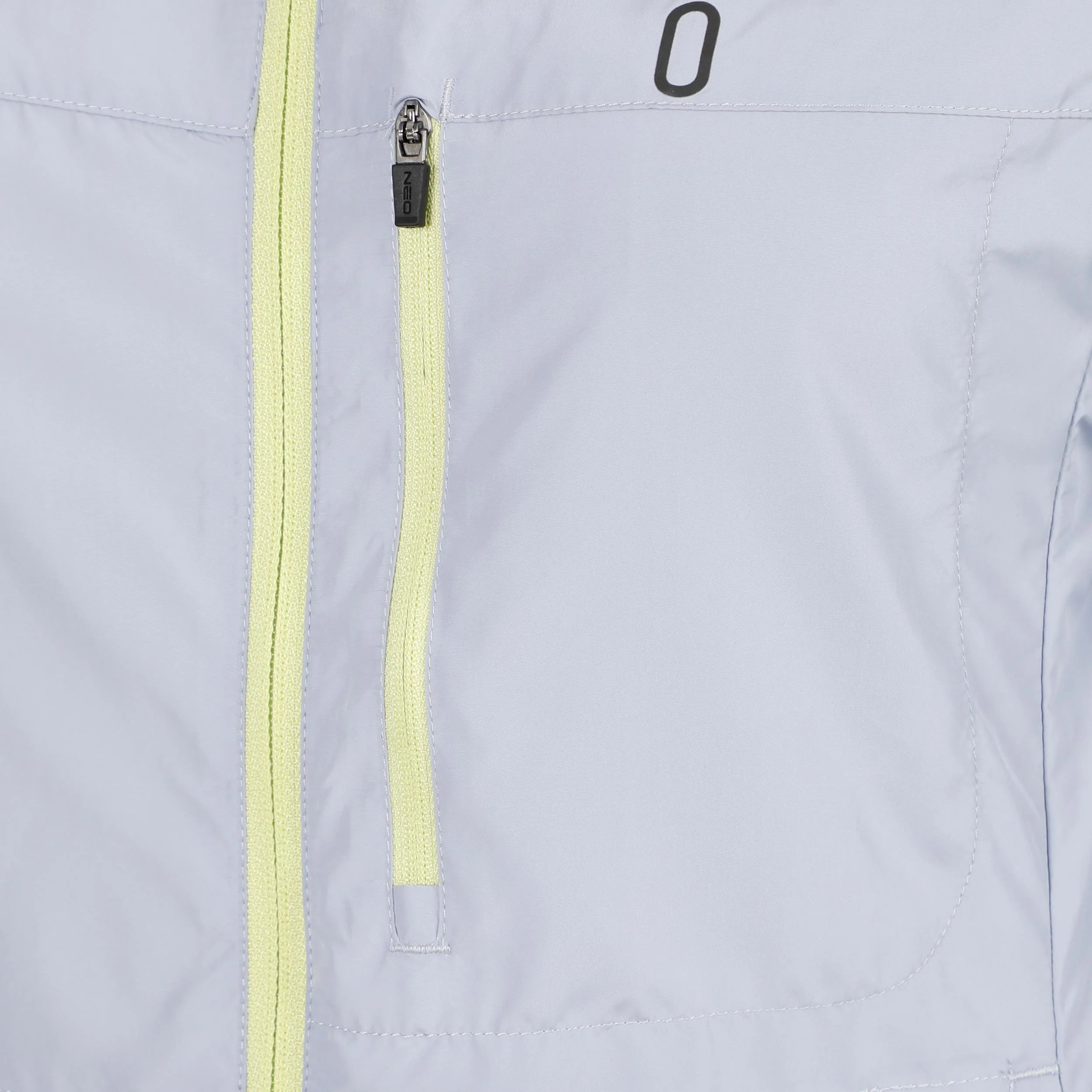 Feel the Vybe Fly Laufjacke Damen-blaugrau, limette - Image 4