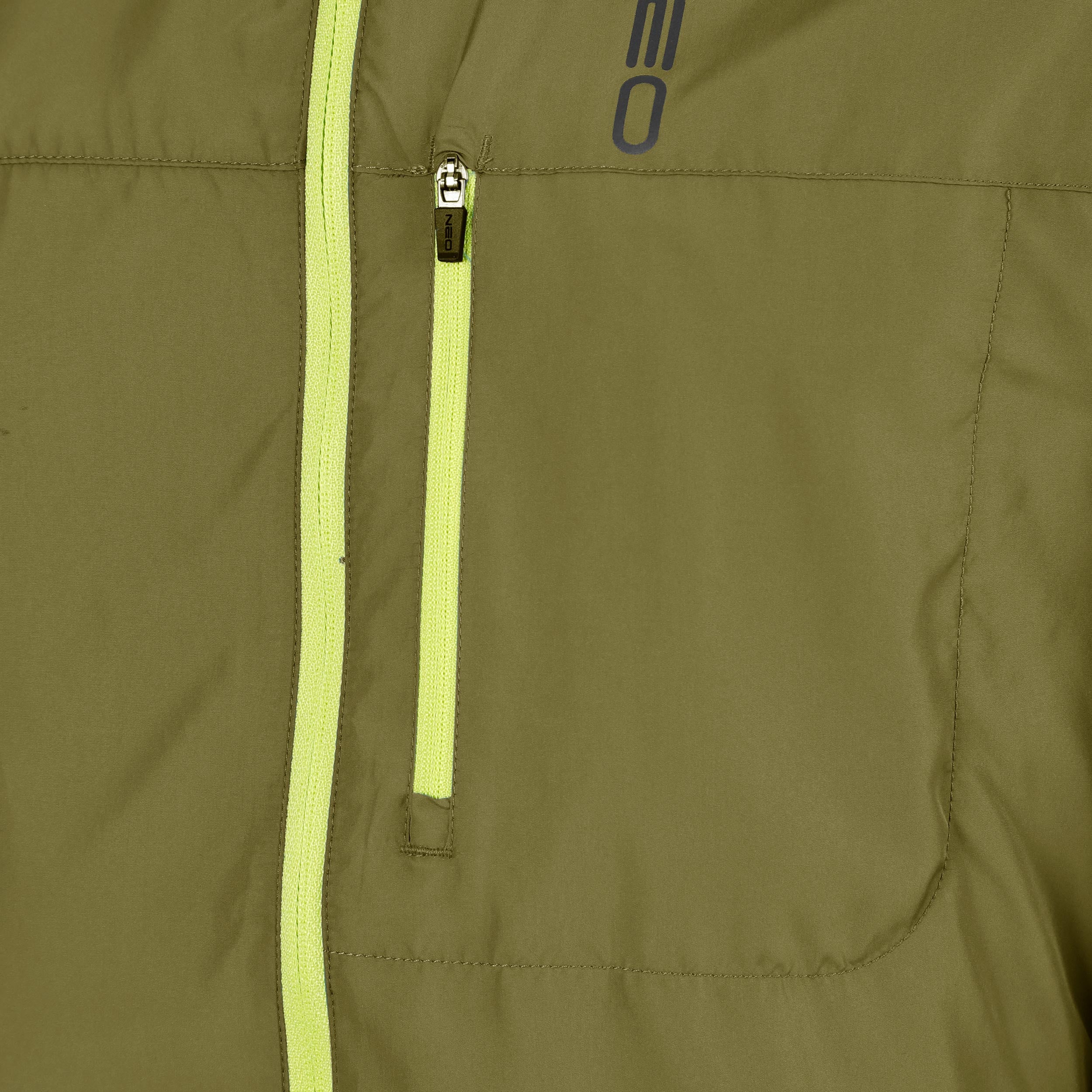 Feel the Vybe Fly Laufjacke Herren-oliv, limette - Image 4