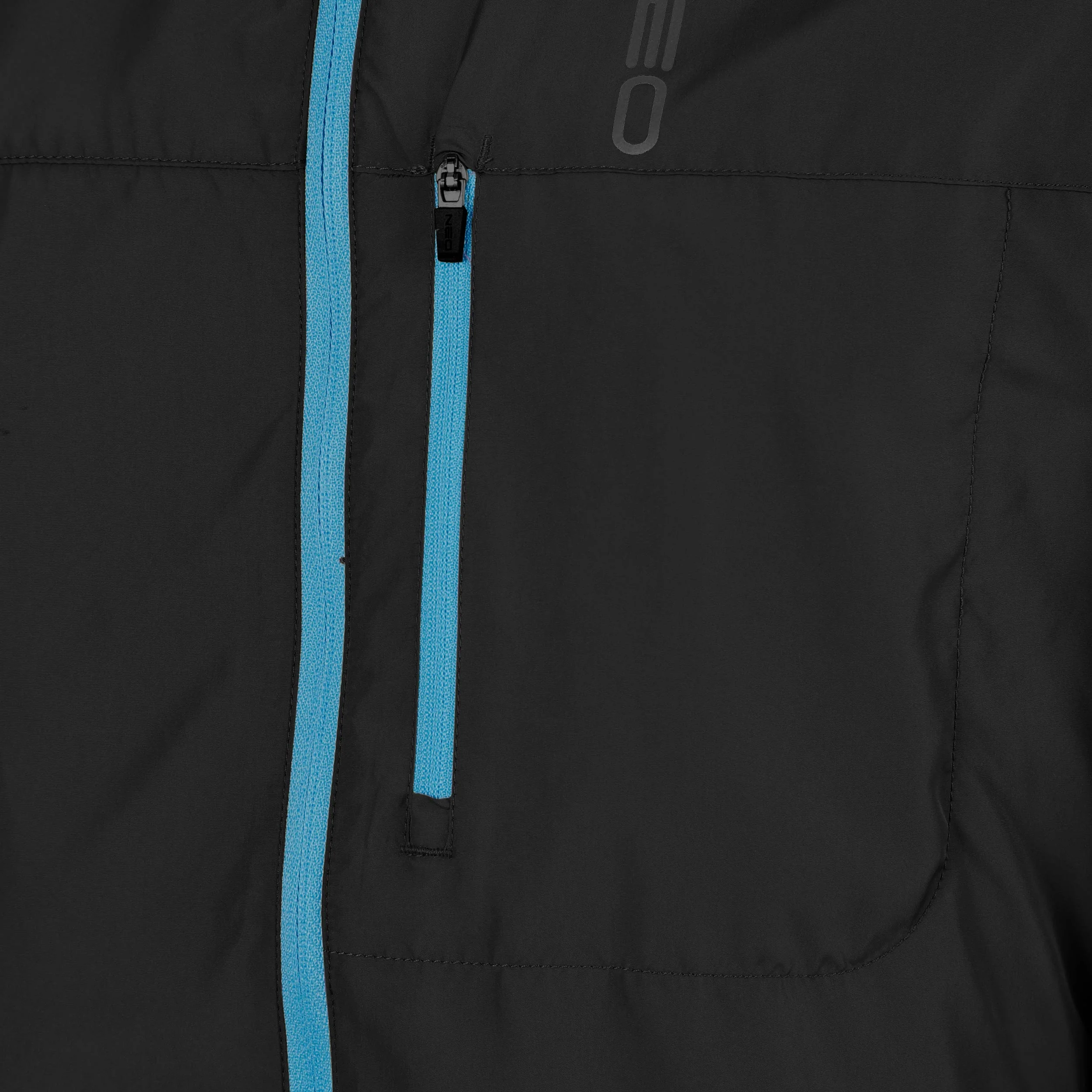 Feel the Vybe Fly Laufjacke Herren-schwarz, türkis - Image 4