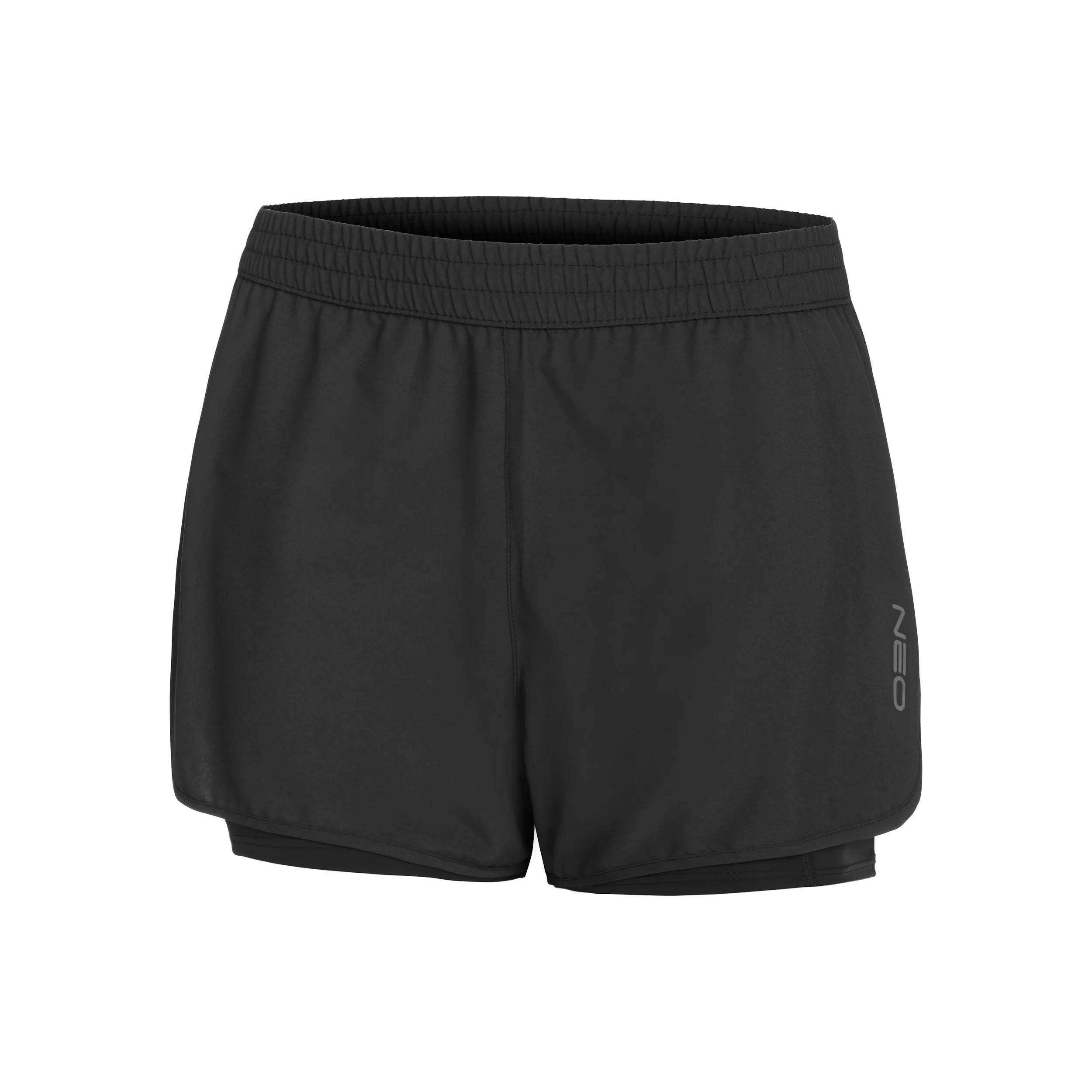 Flyweight TEK 2in1 Laufshorts Damen-Schwarz