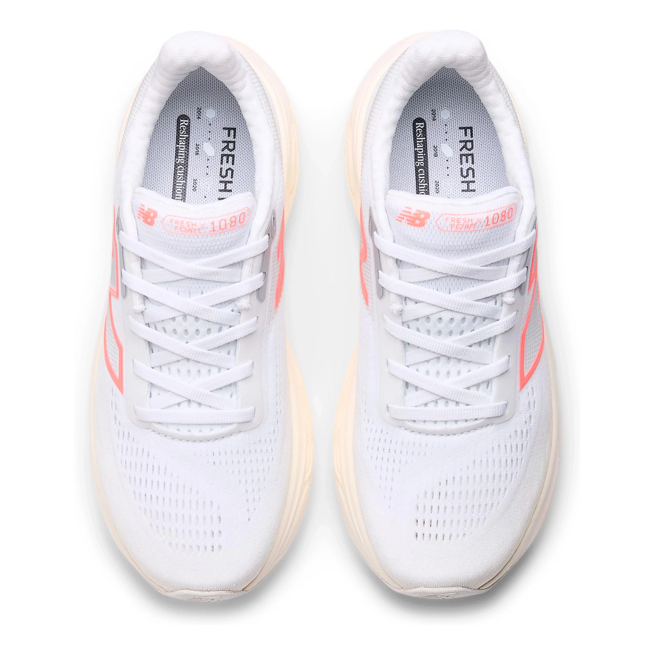 Fresh Foam x 1080 v14 Neutralschuh Damen - weiß, koralle - Image 2