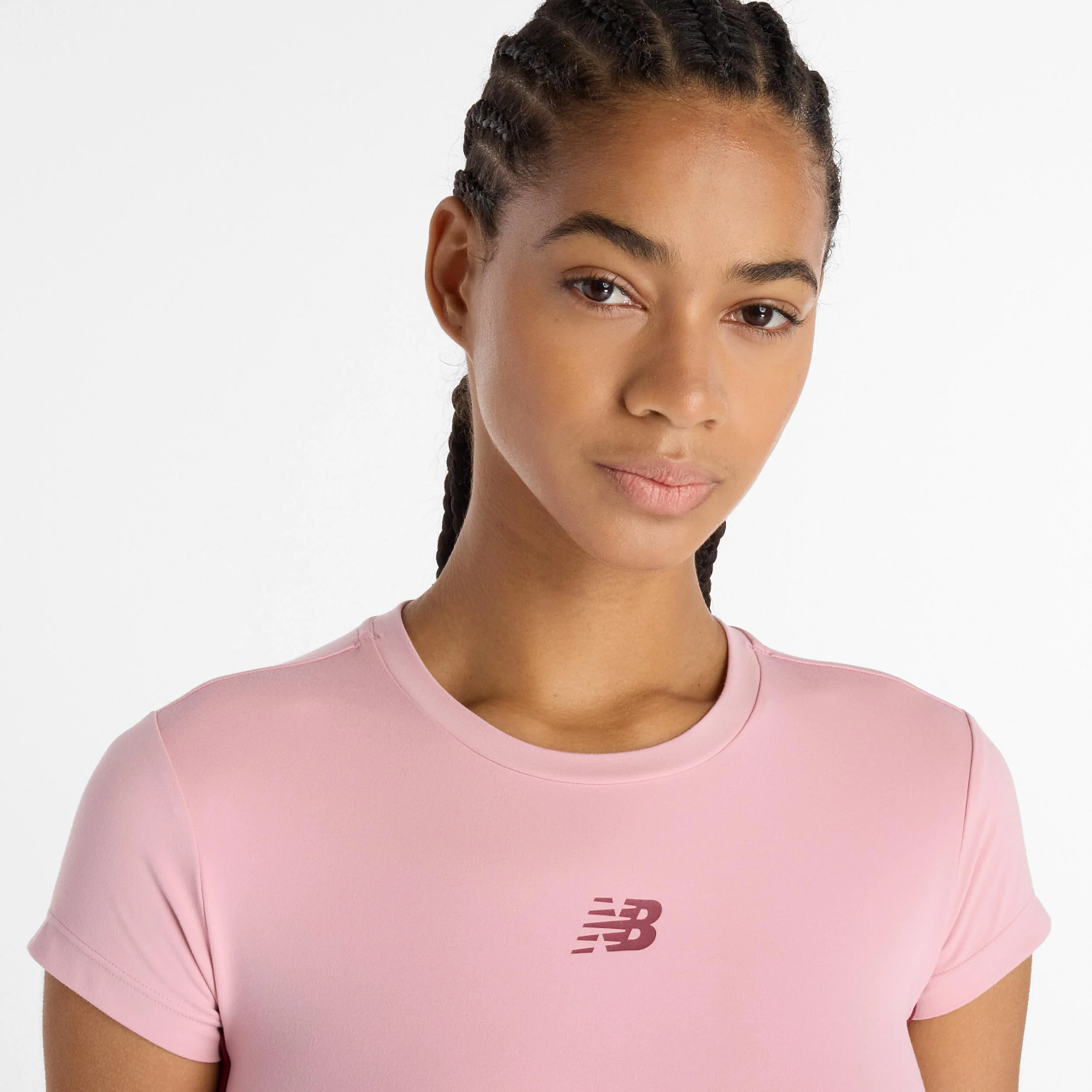 Harmony Fitted T-Shirt Damen-Pink - Image 4