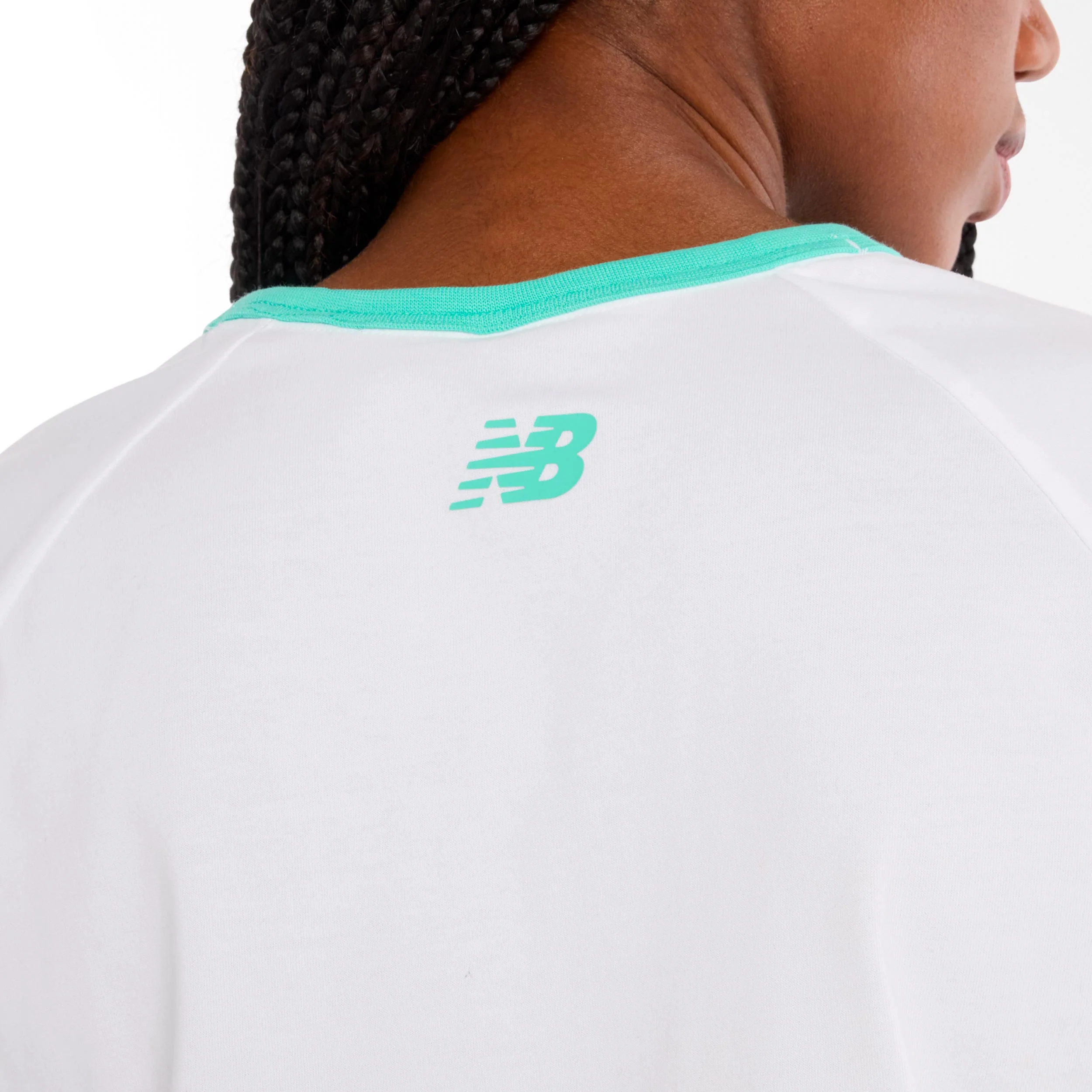 Tennis Practice T-Shirt Damen-weiß, grün - Image 6