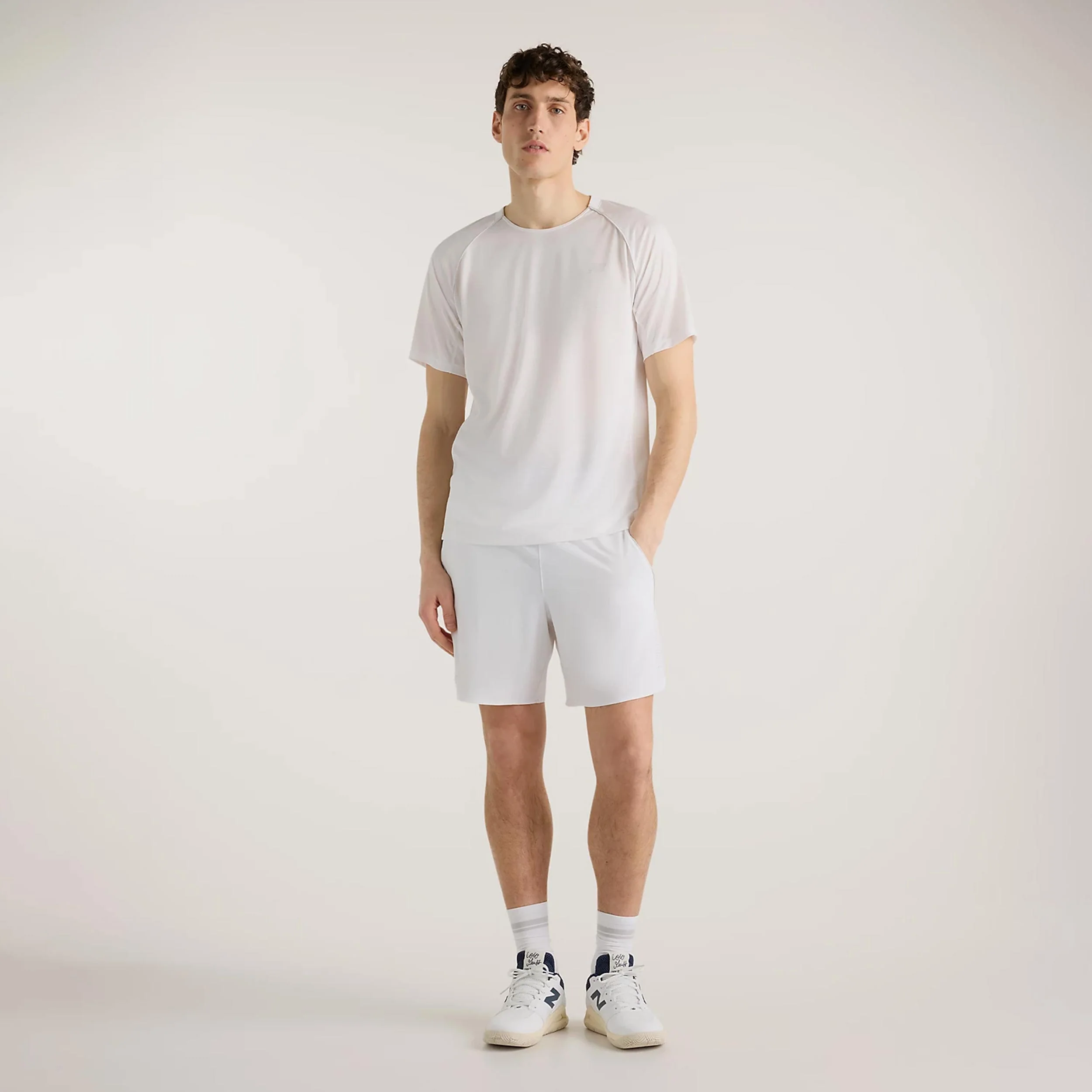 Tournament T-Shirt Herren-weiß, grau - Image 5