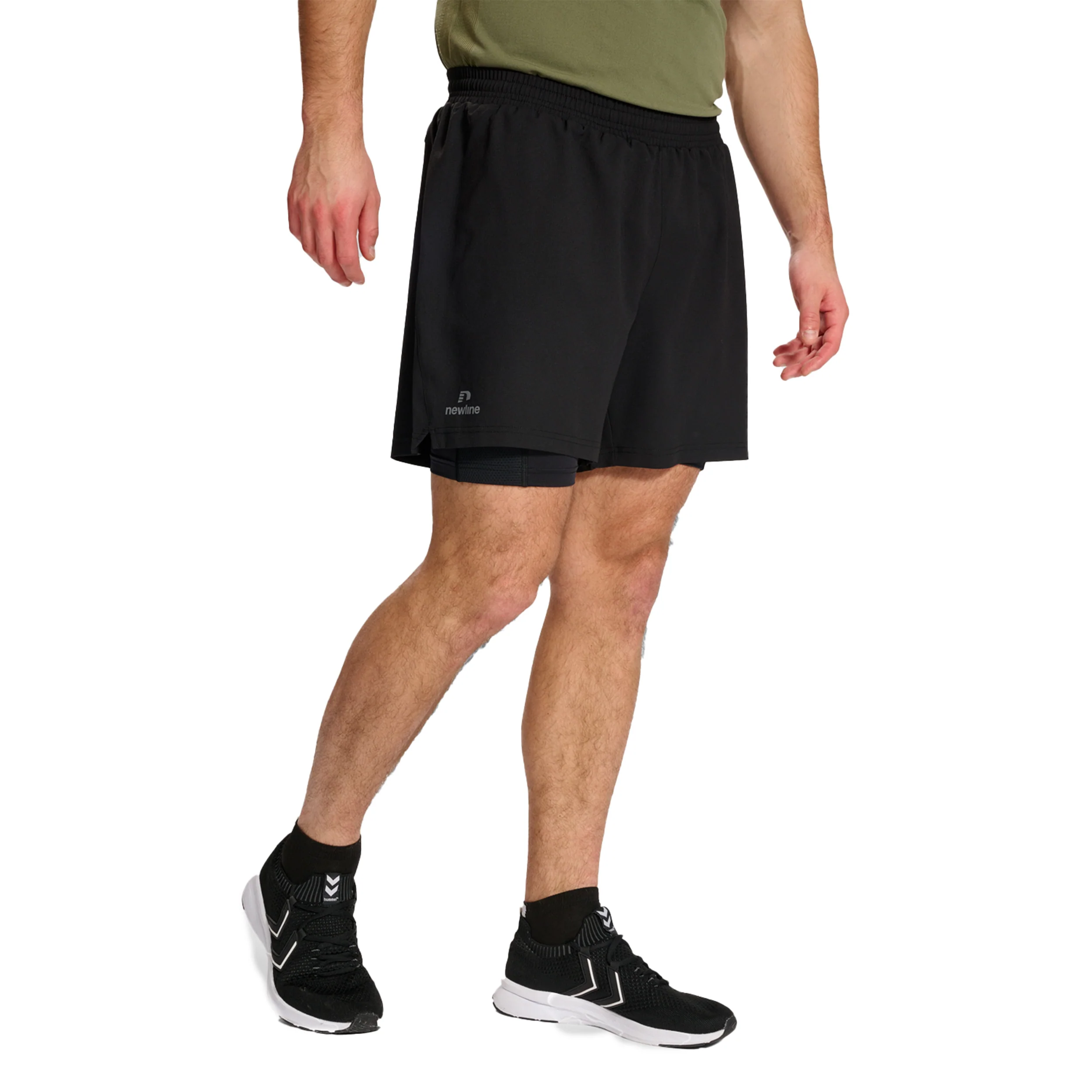 Dallas 2in1 Shorts Herren-Schwarz - Image 6