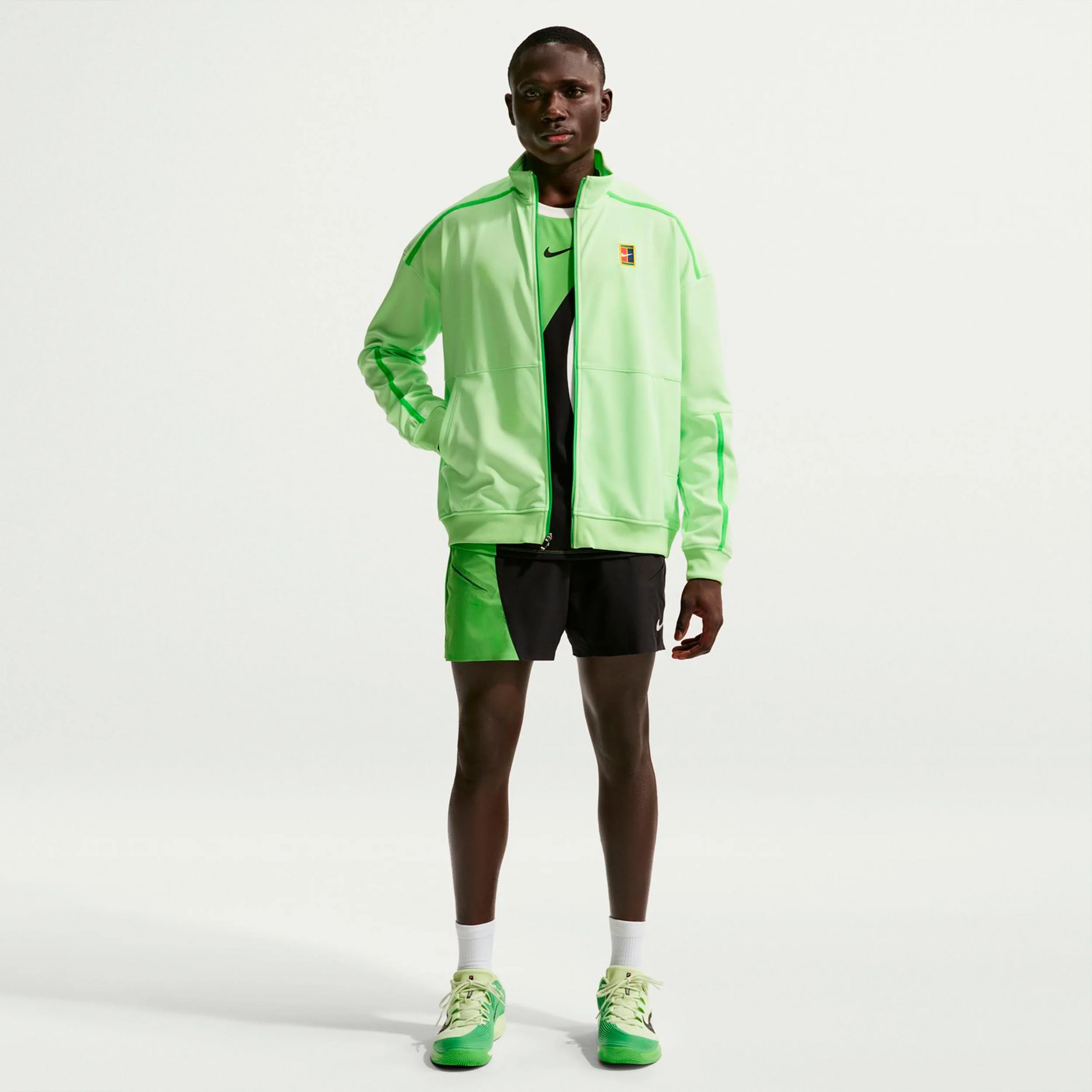 Carlos Alcaraz Court Heritage Trainingsjacke Herren-limette - Image 2
