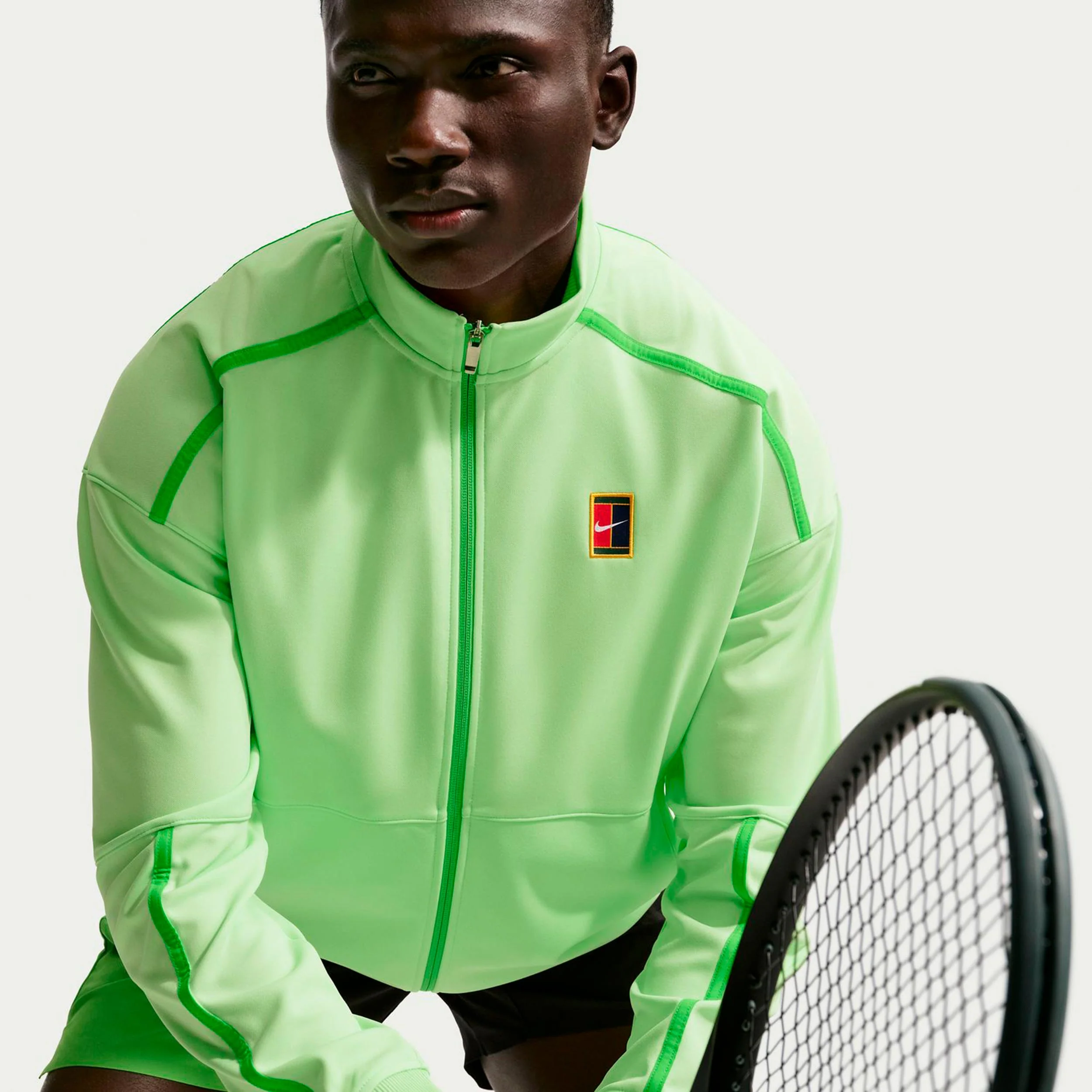Carlos Alcaraz Court Heritage Trainingsjacke Herren-limette - Image 5