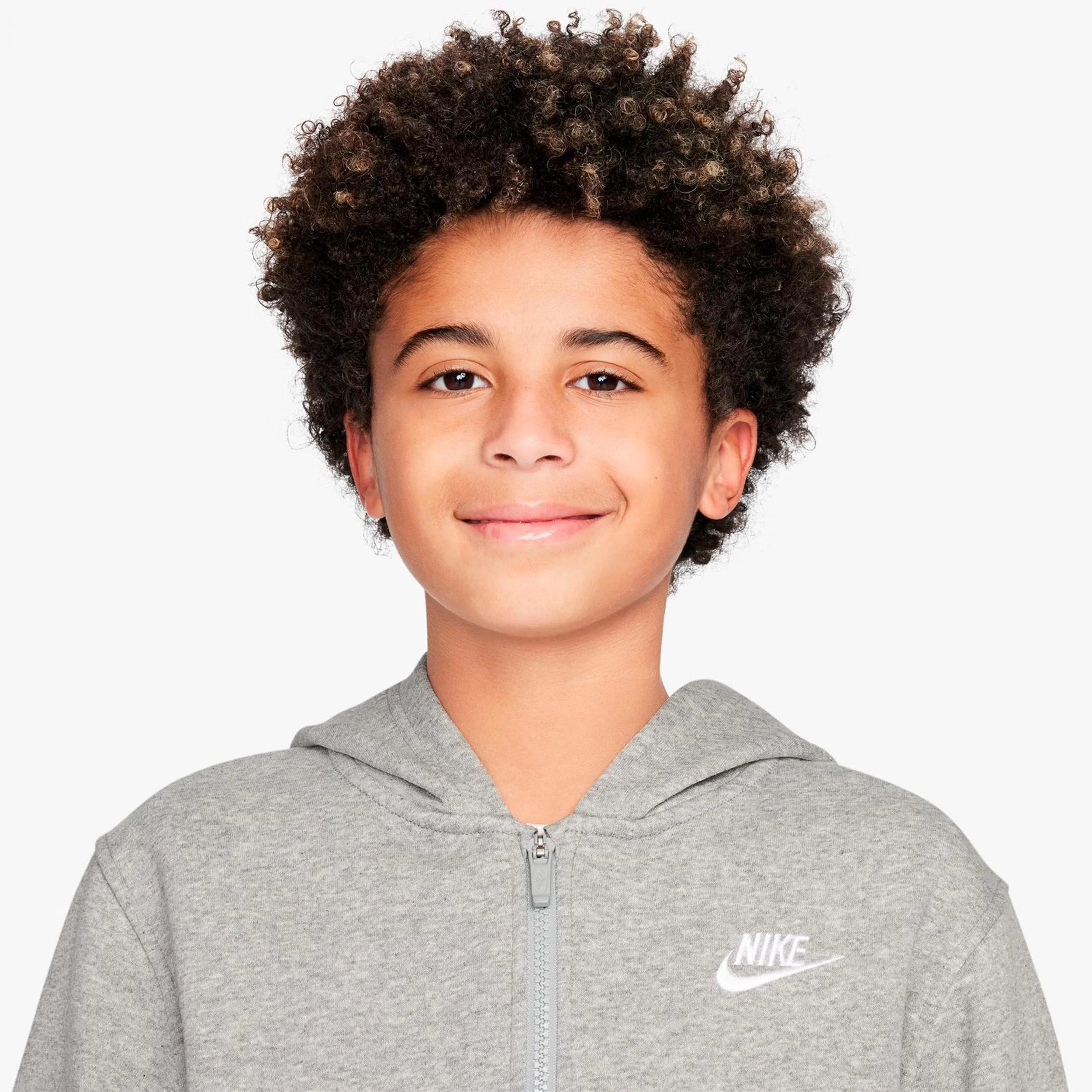 Club Fleece Full-Zip Sweatjacke Kinder - grau - Image 3