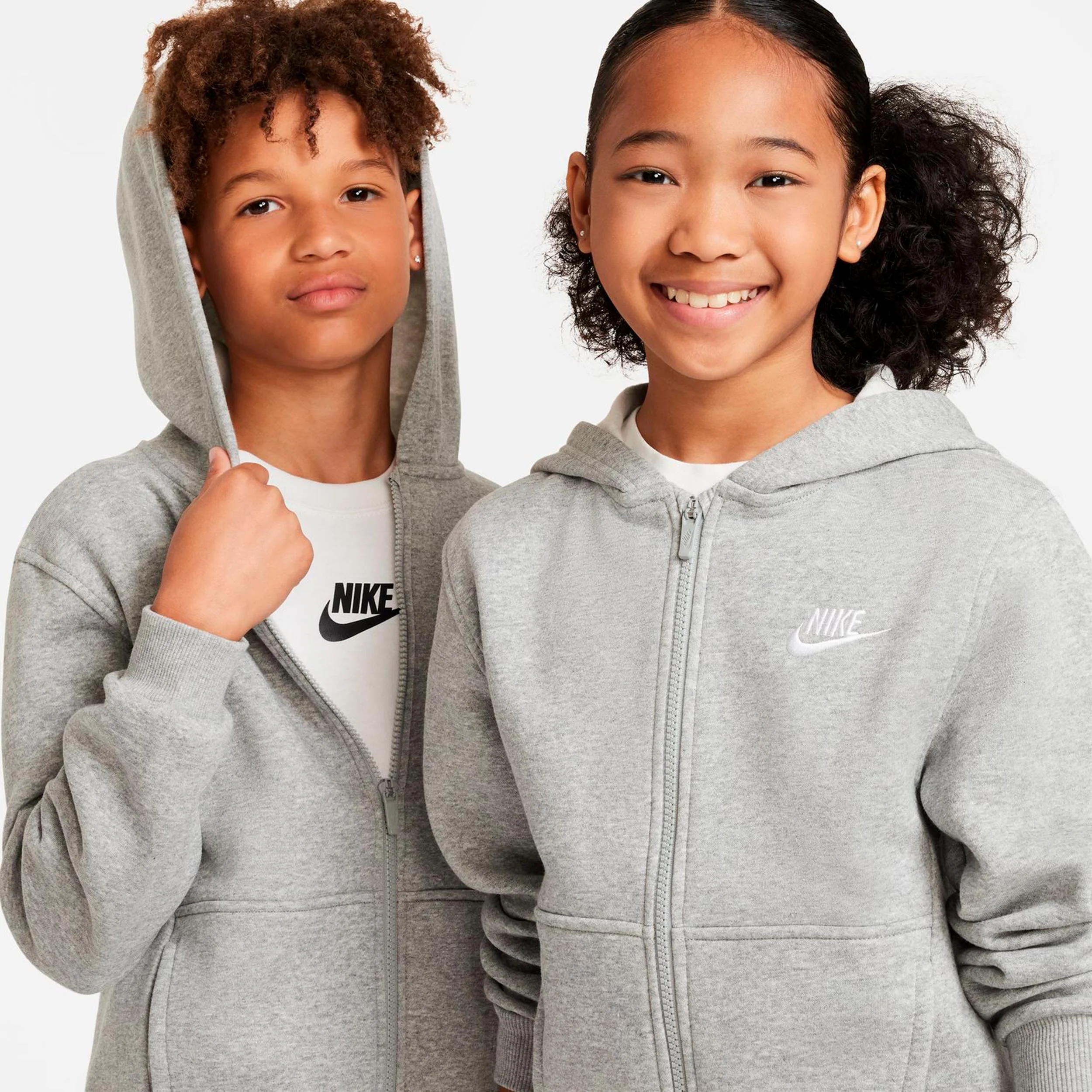 Club Fleece Full-Zip Sweatjacke Kinder - grau - Image 4