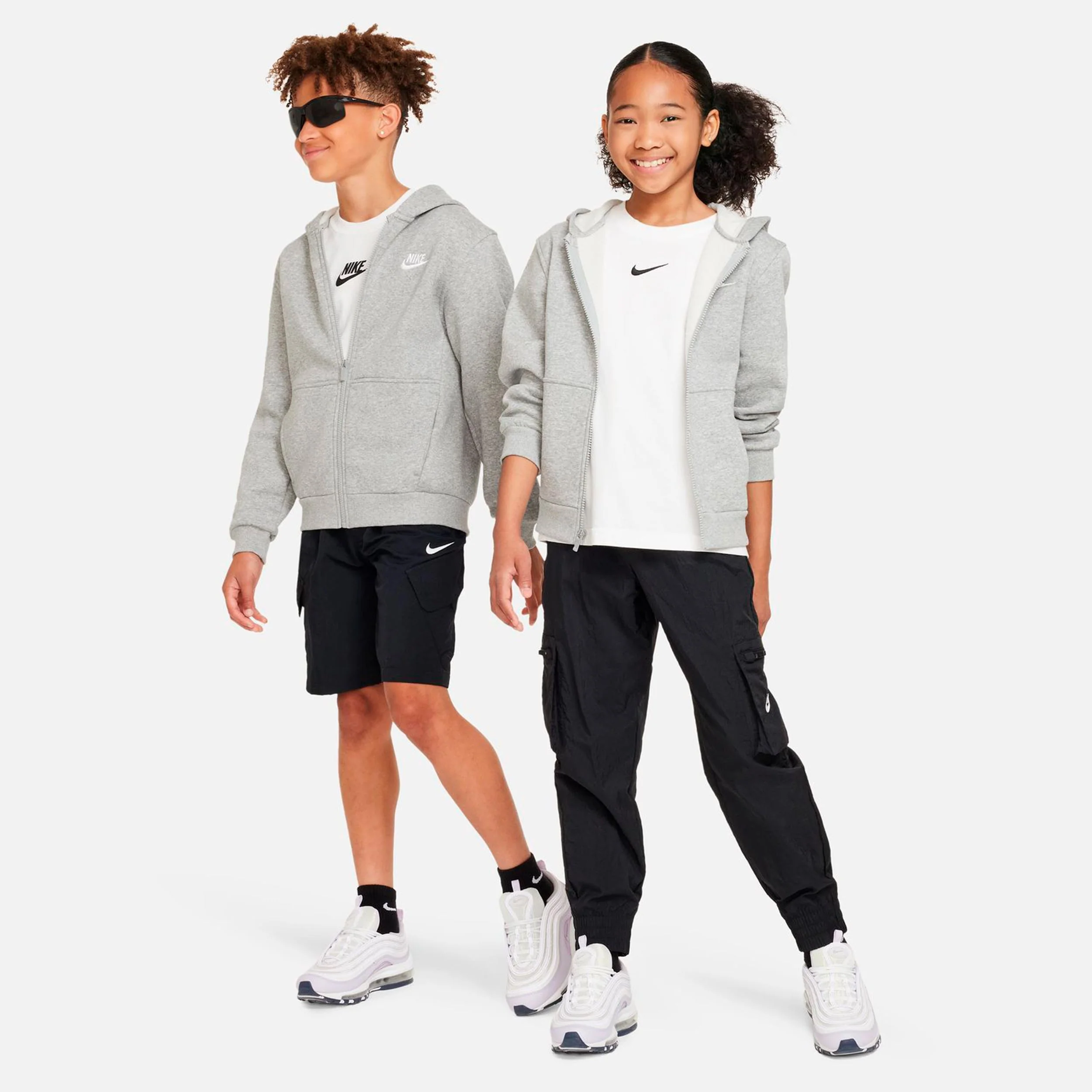 Club Fleece Full-Zip Sweatjacke Kinder - grau - Image 7
