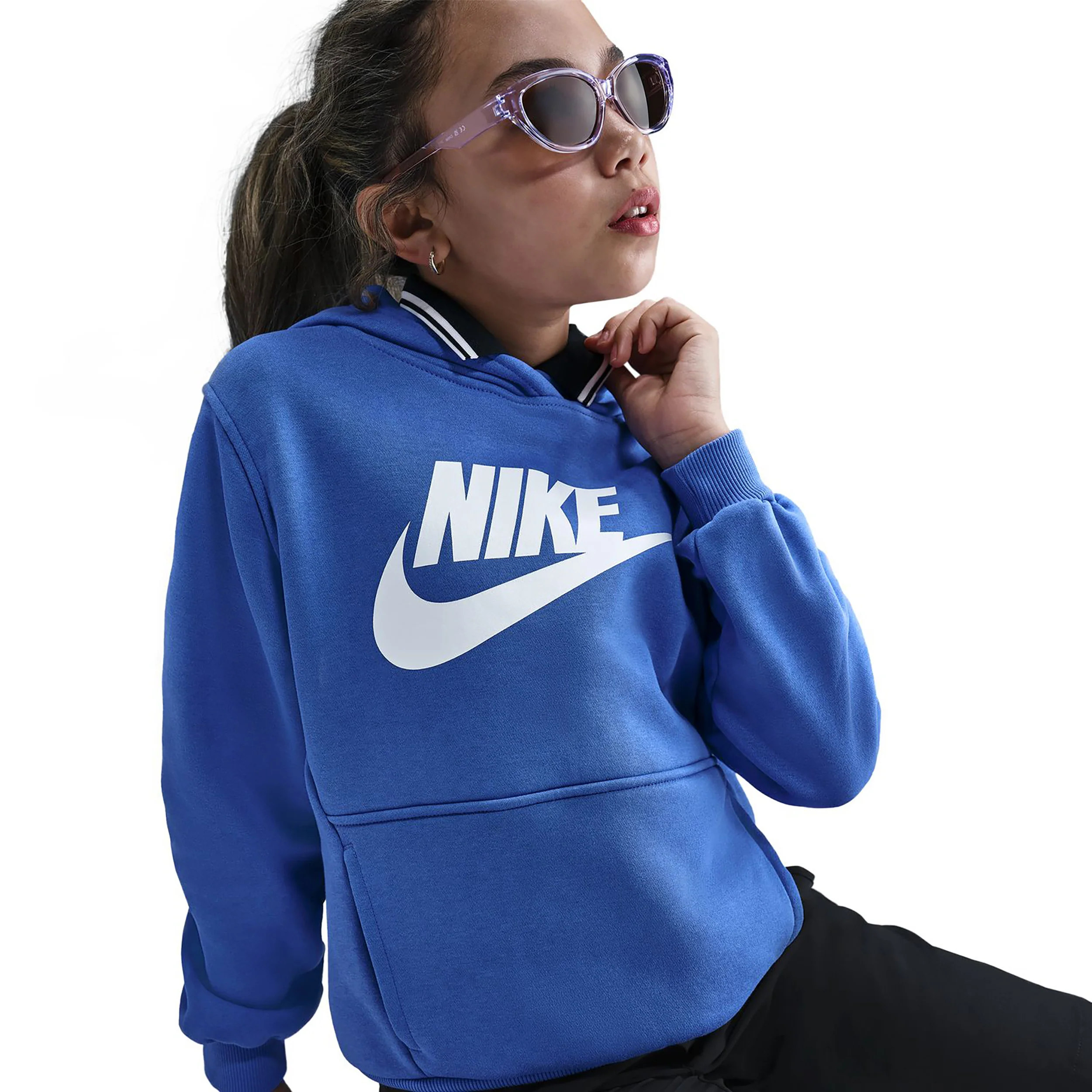 Club Fleece Hoody Kinder-blau - Image 4