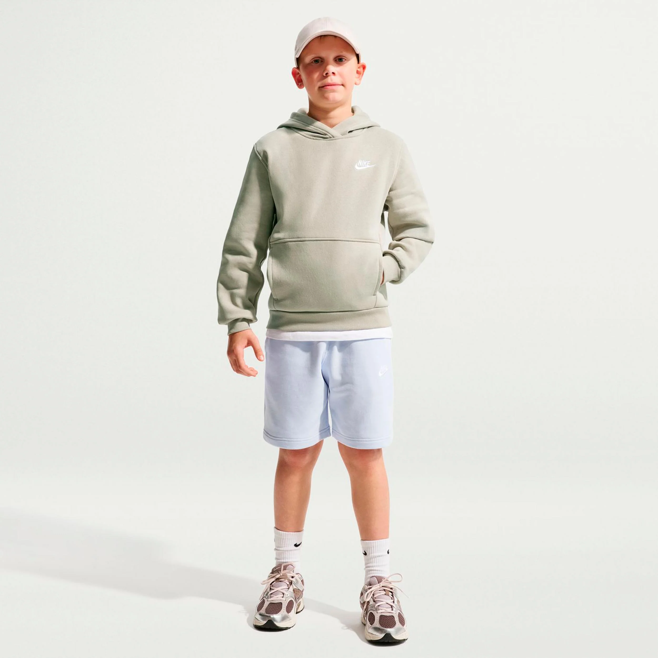 Club Fleece Hoody Kinder - graugrün - Image 2