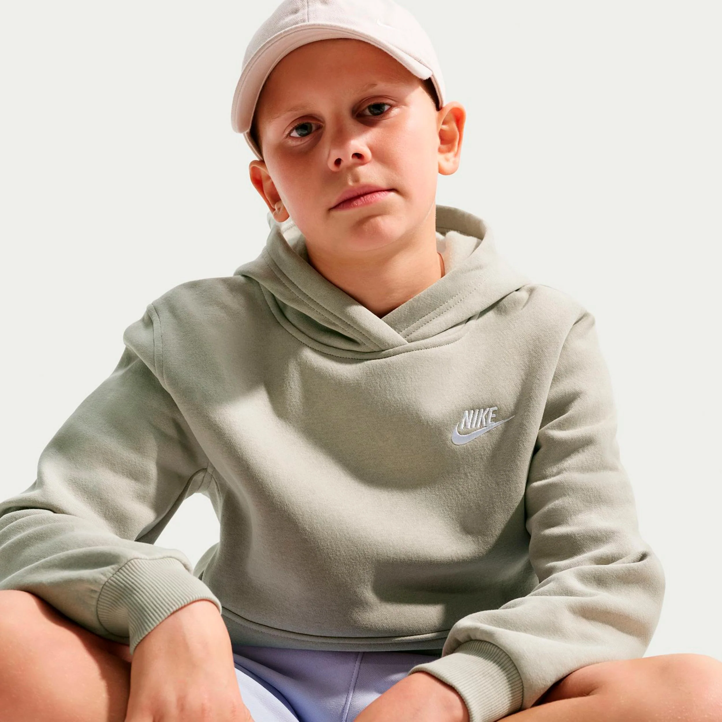 Club Fleece Hoody Kinder - graugrün - Image 5