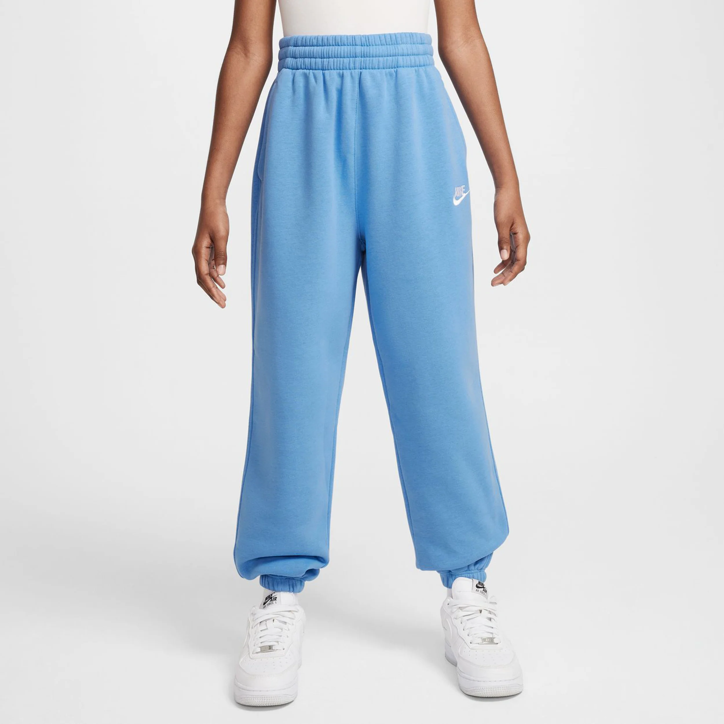 Club Fleece Loose Trainingshose Mädchen-Blau,Blau - Image 5