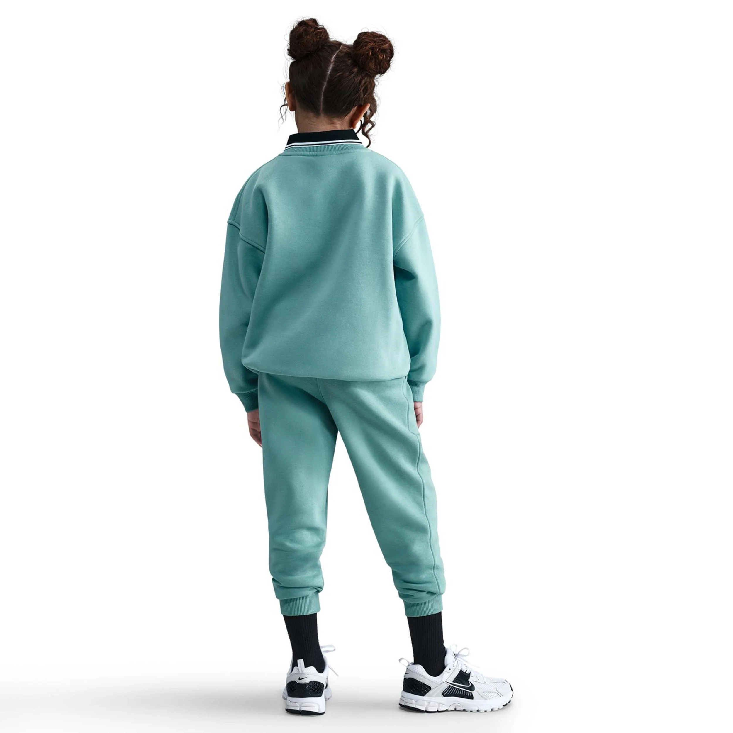 Club Fleece Oversized Crew Sweatshirt Mädchen-Salbei - Image 3