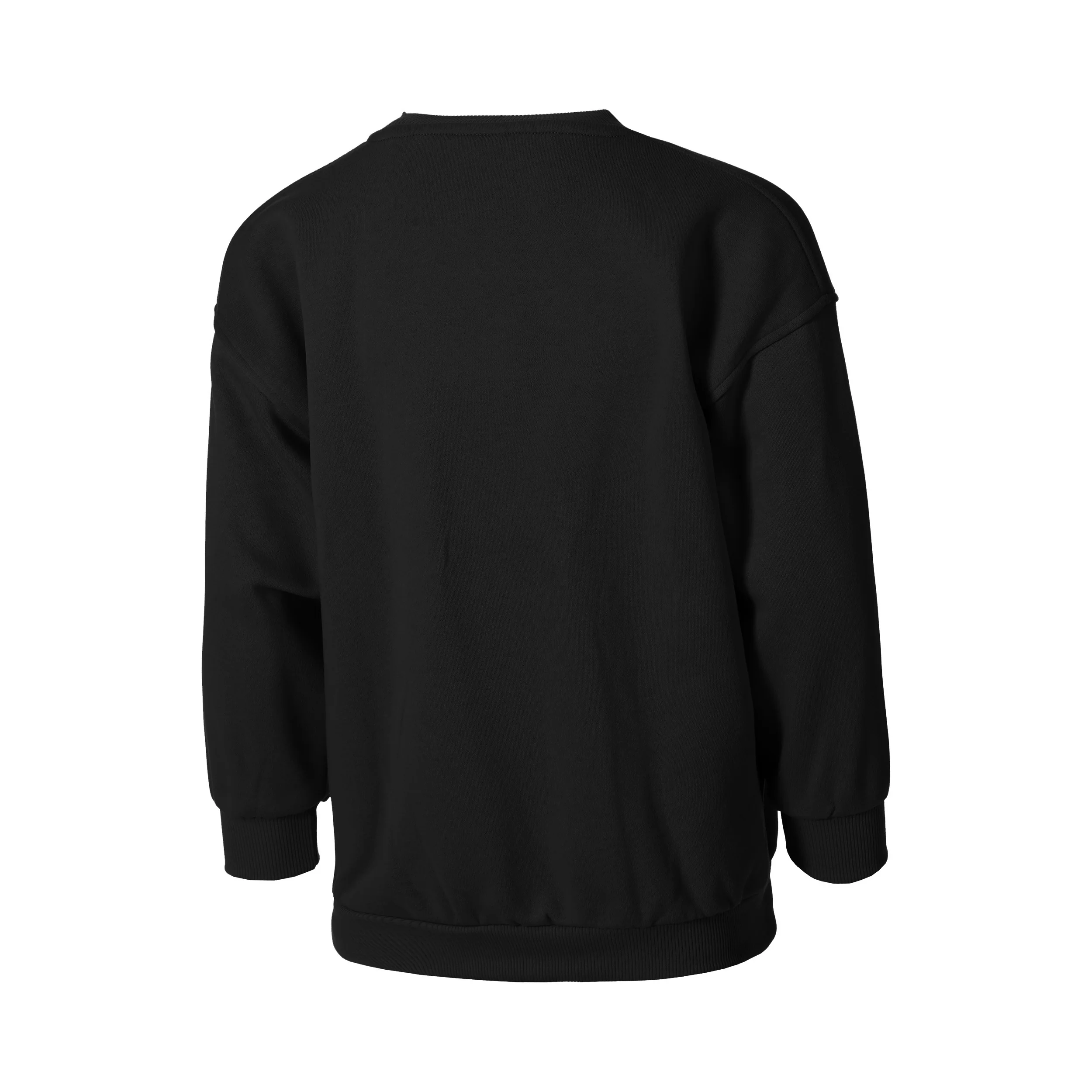 Club Fleece Oversized Crew Sweatshirt Mädchen-Schwarz - Image 2