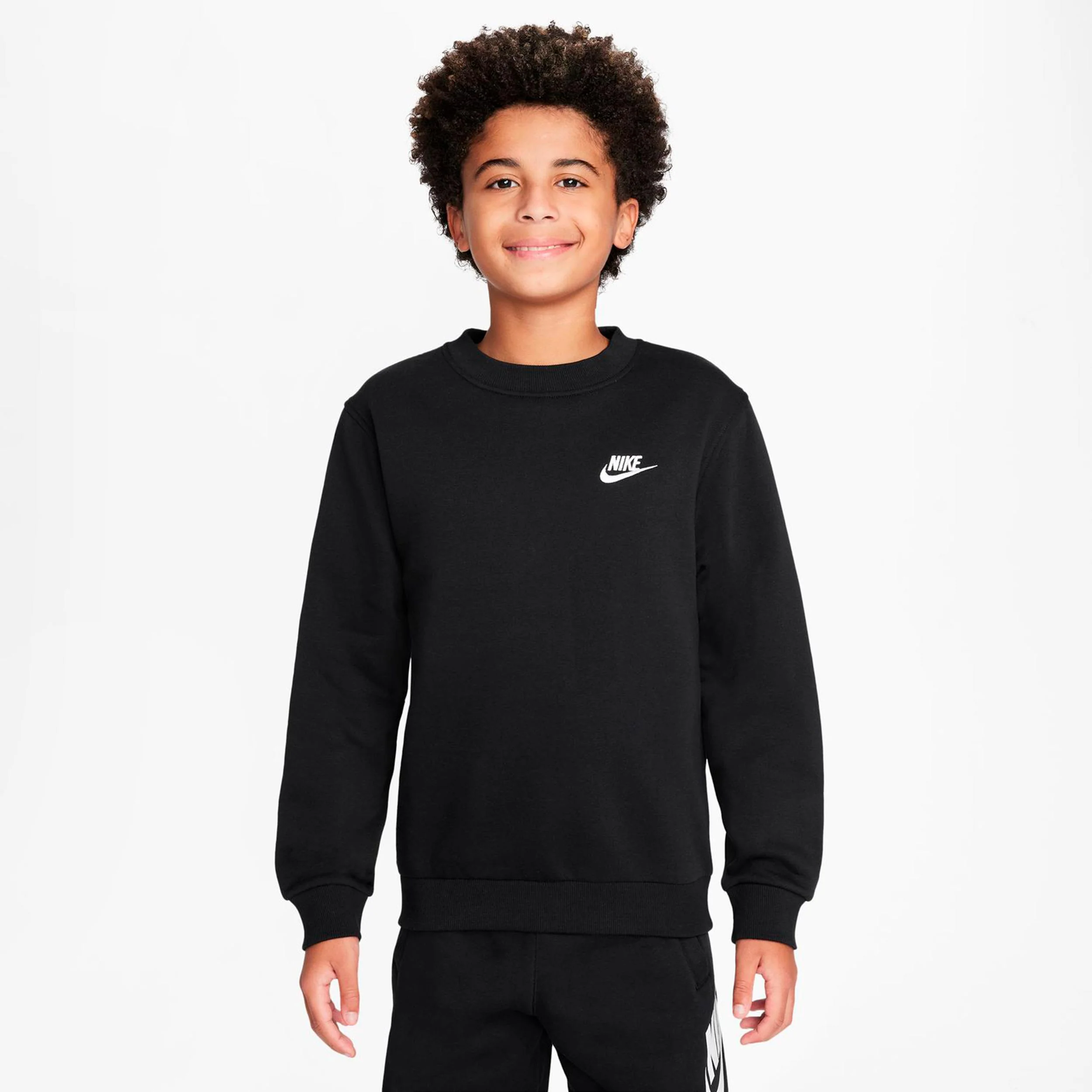 Club Fleece Sweatshirt Kinder - schwarz