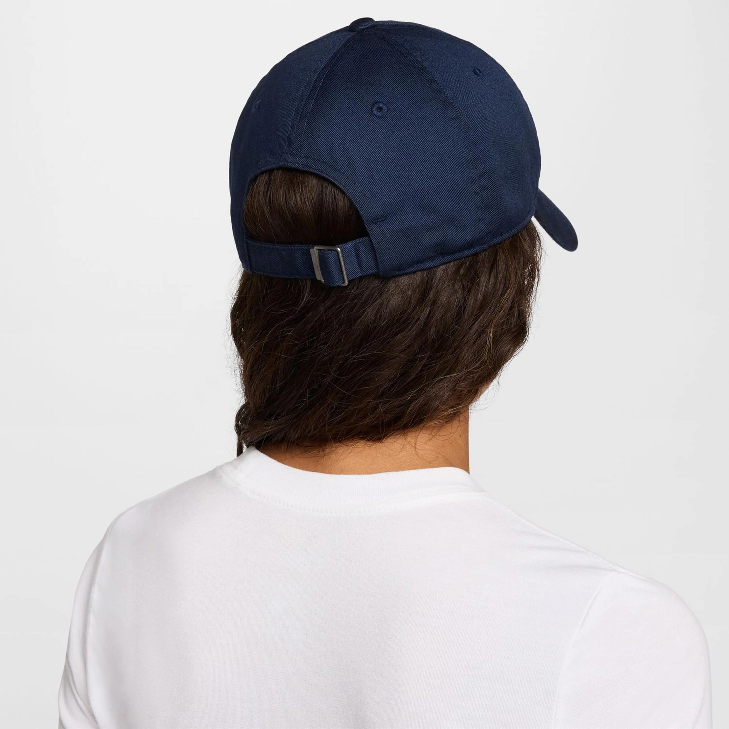 Club Futura Metal Swoosh Cap-Dunkelblau,Weiß - Image 2