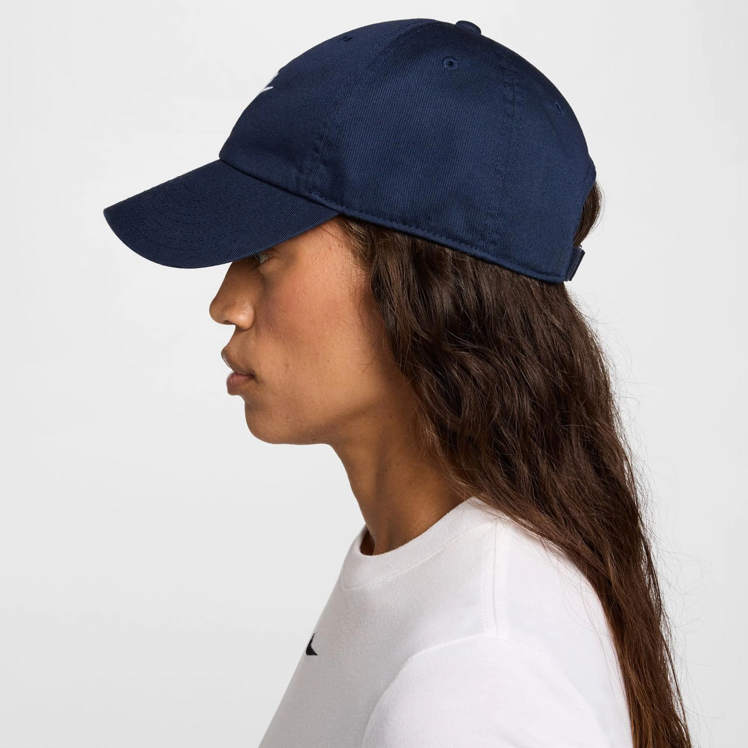 Club Futura Metal Swoosh Cap-Dunkelblau,Weiß - Image 3