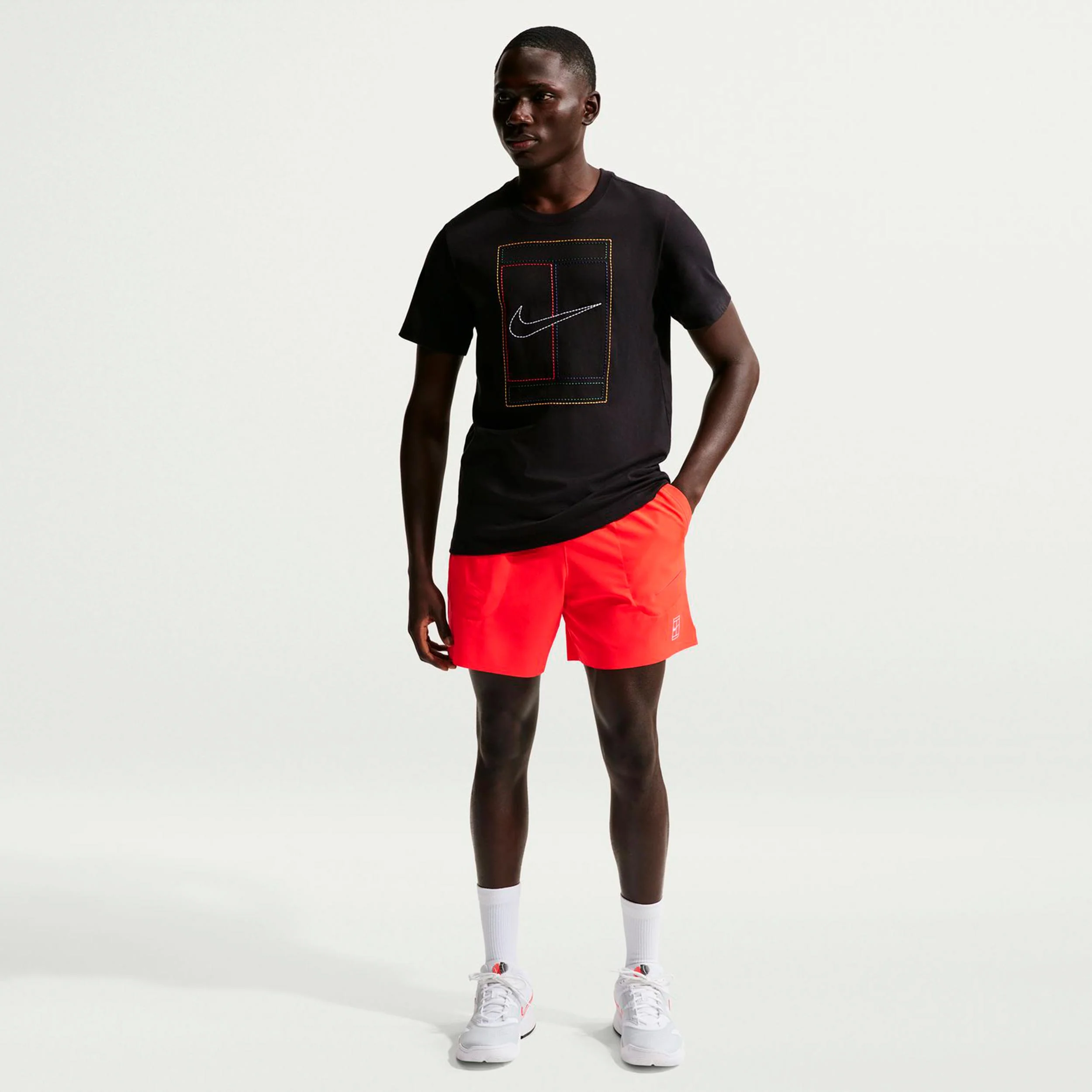Court Dri-FIT Advantage 6in Shorts Herren-rot - Image 2
