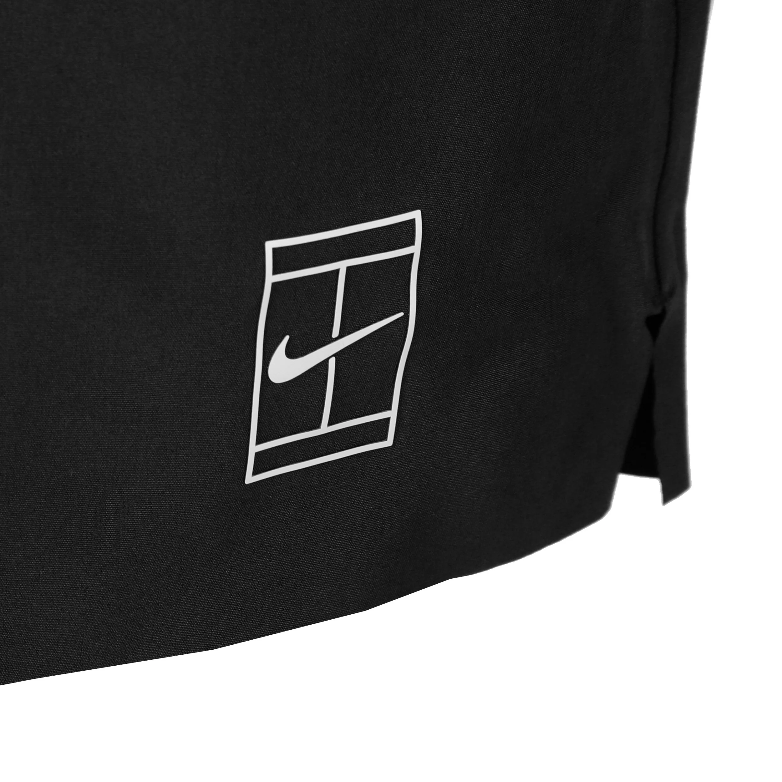 Court Dri-Fit Advantage 6in Shorts Herren-Schwarz,Weiß - Image 3