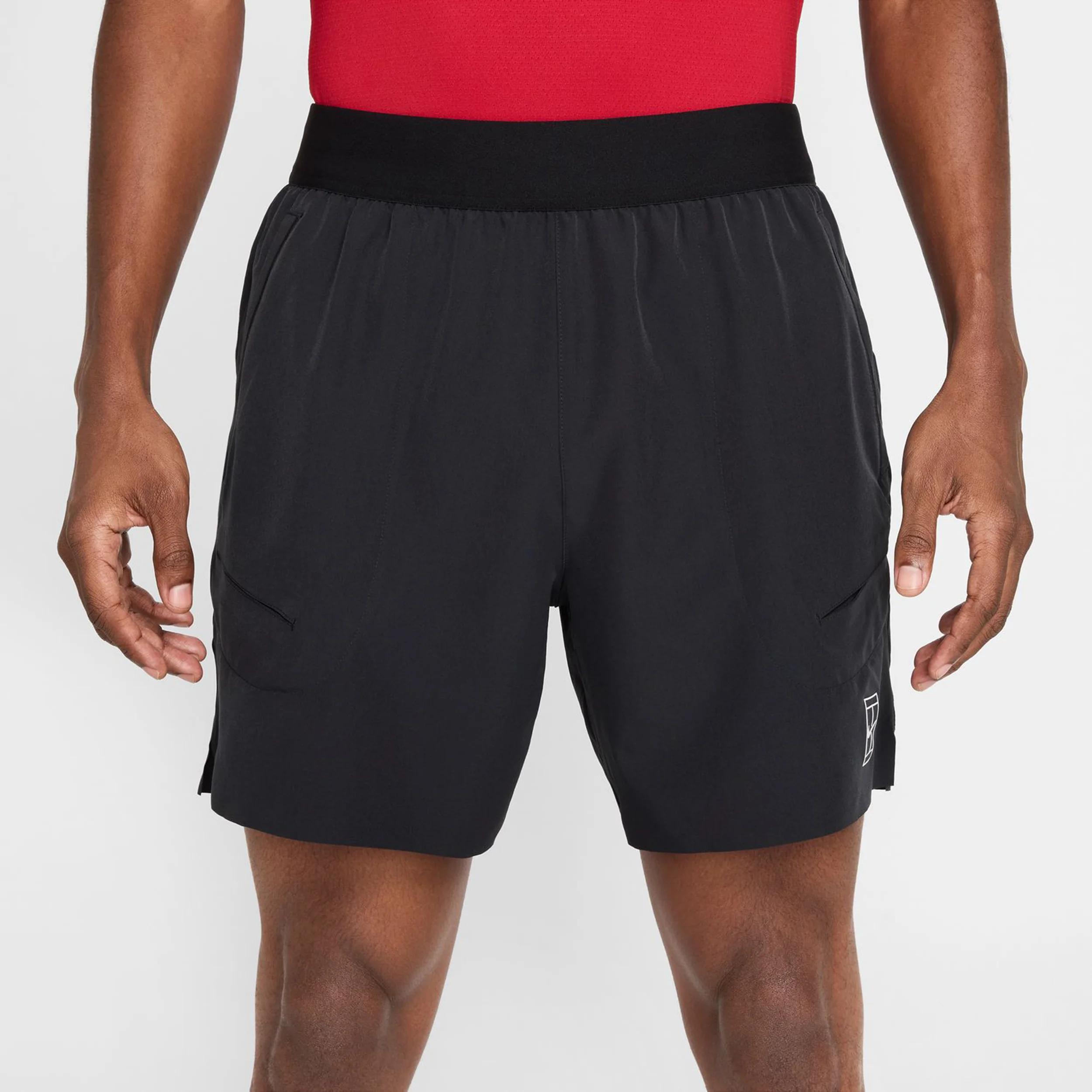 Court Dri-Fit Advantage 6in Shorts Herren-Schwarz,Weiß - Image 7