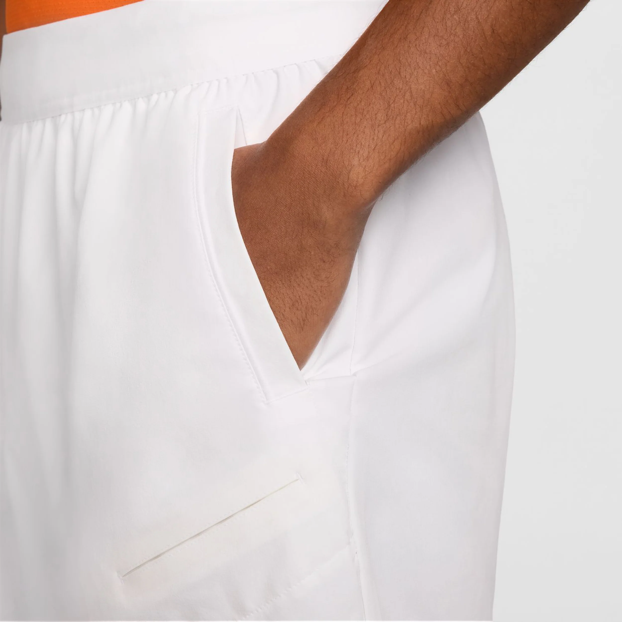 Court Dri-Fit Advantage 6in Shorts Herren-Weiß,Schwarz - Image 7
